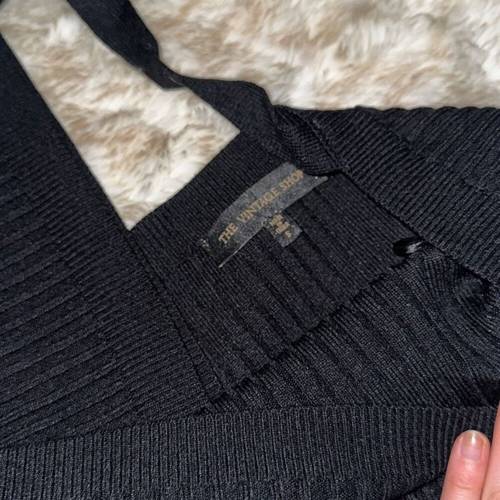 Other The Vintage Shop Knit Long Sleeve Mini Dress | Sz S Size S / US 4 / IT 40 - 4 Thumbnail