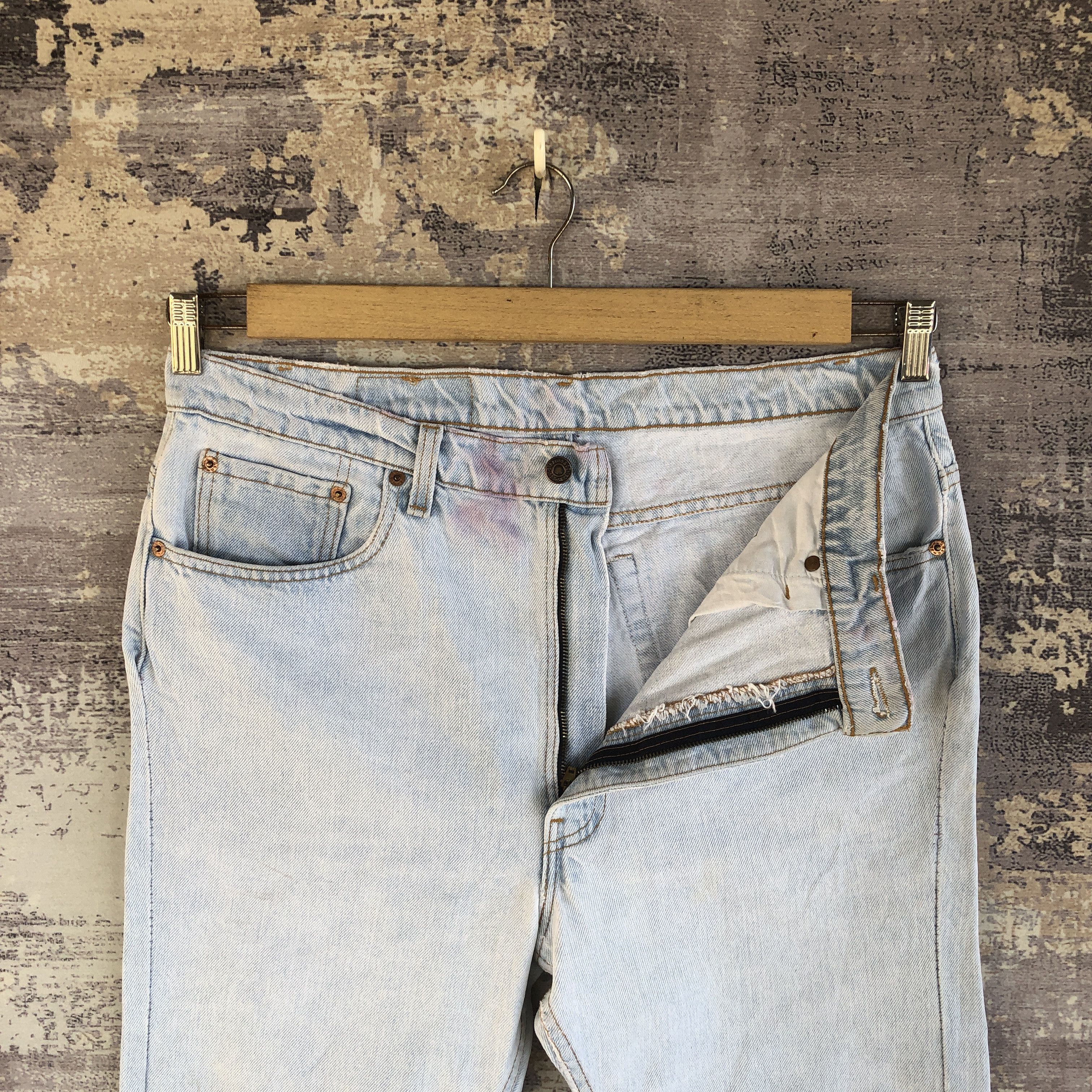 Levi's Vintage Y2K Levis Sunfaded Jeans Levi's 505 Dirty Denim Size US 36 / EU 52 - 6 Thumbnail