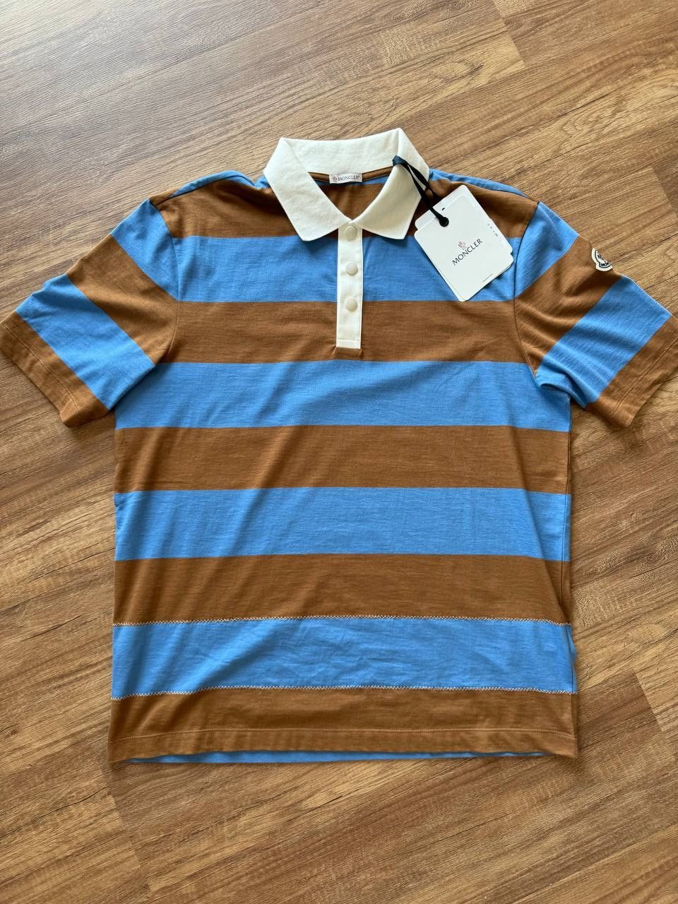 Moncler Moncler SS Striped Polo Size US M / EU 48-50 / 2 - 5 Thumbnail