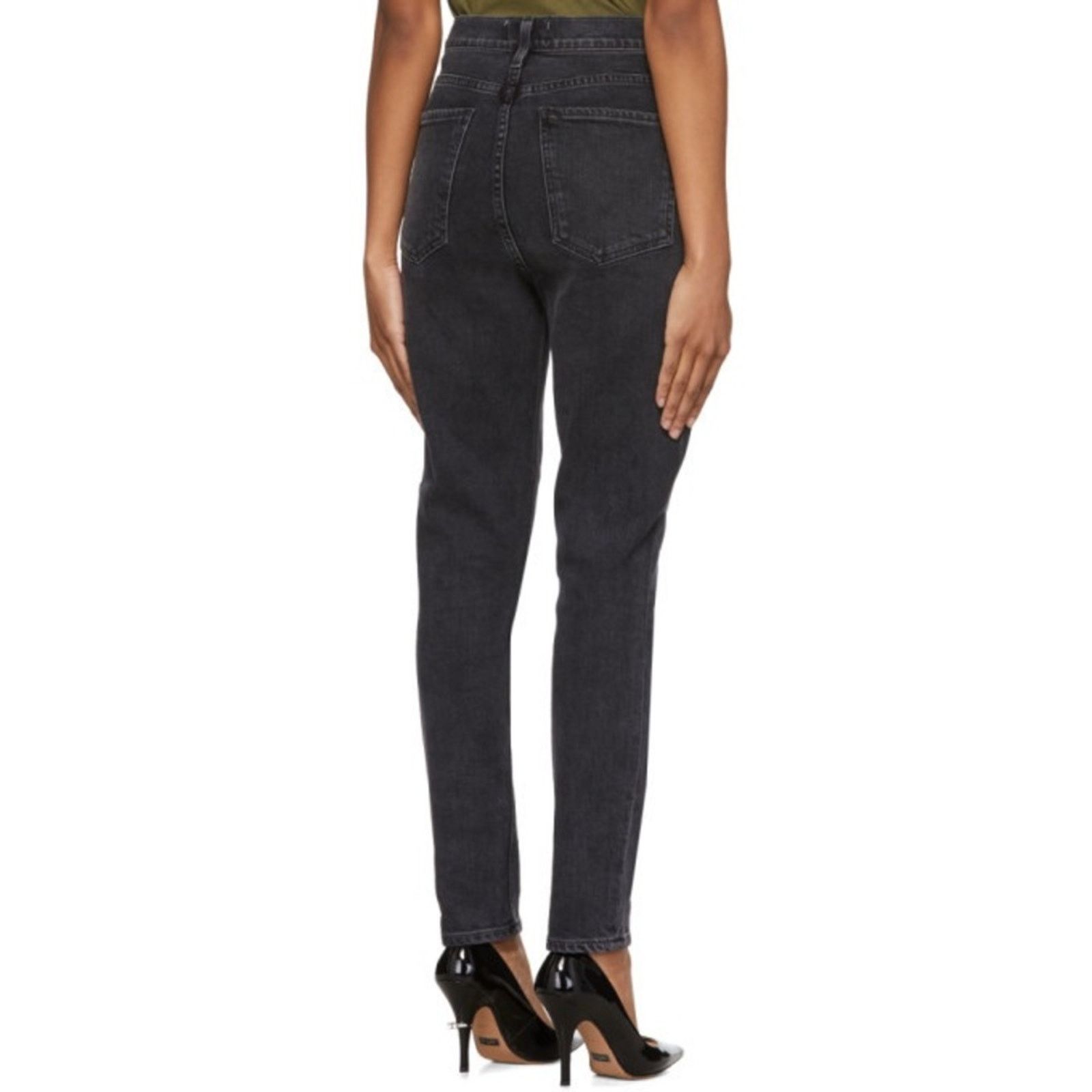 Agolde AGOLDE Nico High Rise Slim Denim Jeans Button Fly Womens 25 Size 25" / US 0 / IT 36 - 3 Thumbnail