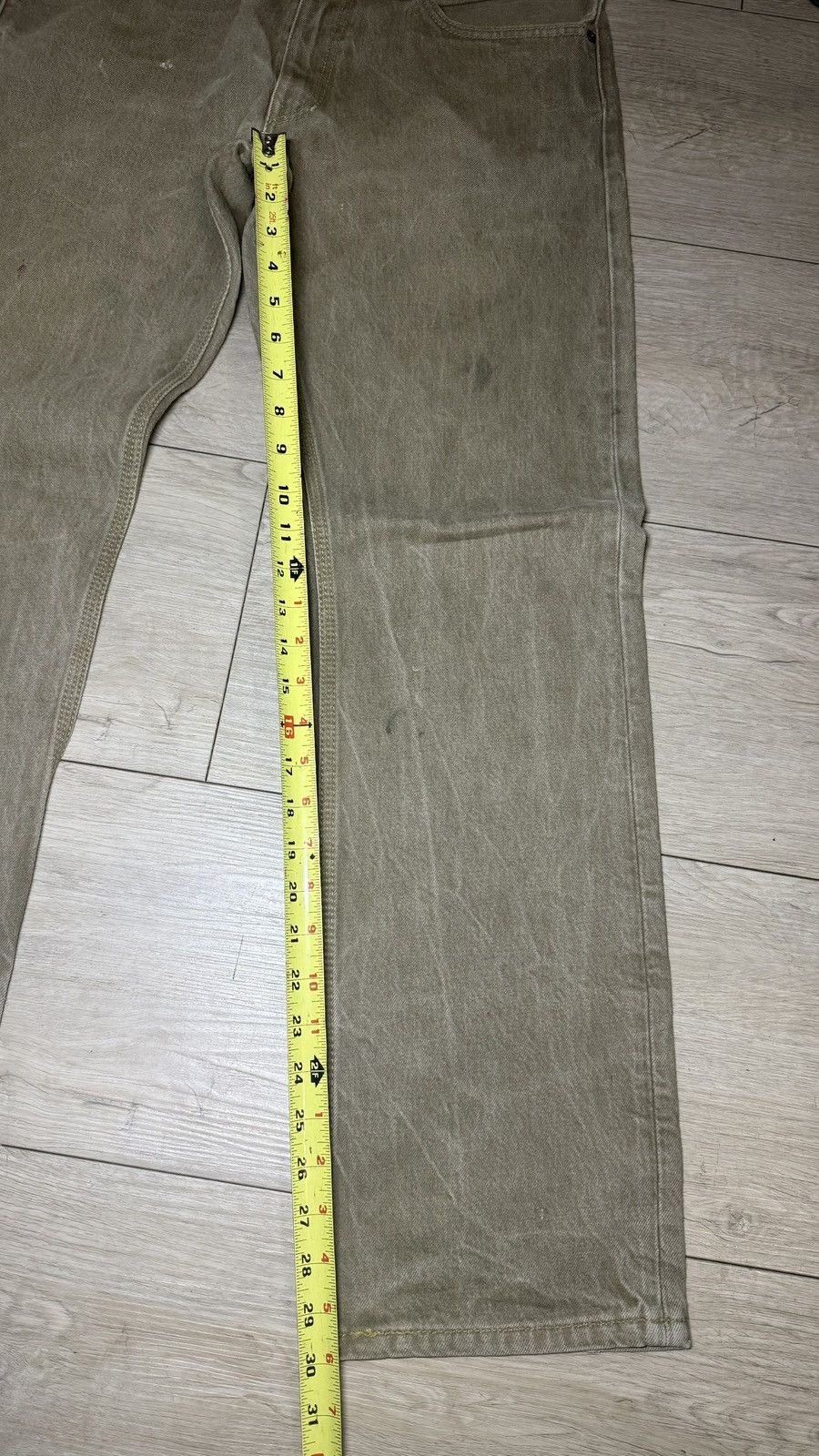 Levi's Y2K 2000s Levi’s 511 34 x 32 Faded Stone Wash Baggy Denim Size US 34 / EU 50 - 7 Thumbnail