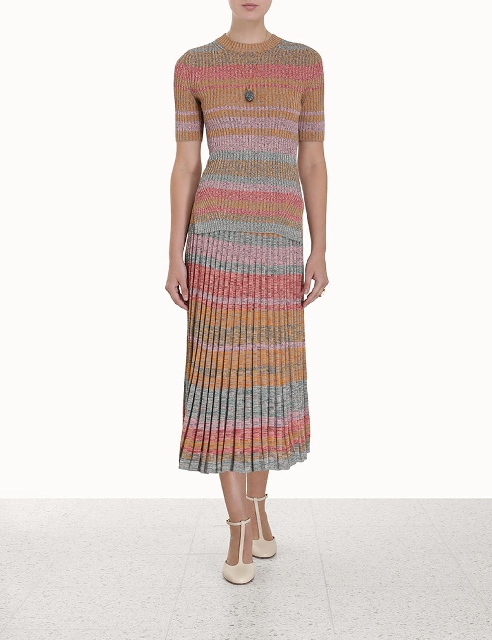 Zimmermann oc11z0425 Luminosity Mouline T-Shirt Dress in Multicolor Size XL / US 12-14 / IT 48-50 - 2 Thumbnail