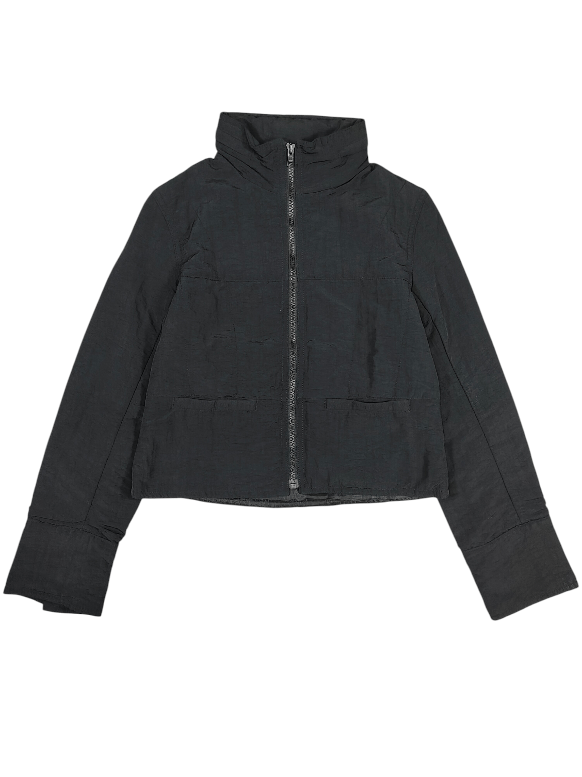 00s Nice Claup🇯🇵Minimalist Hidden Hoodie Cropped Jacket
