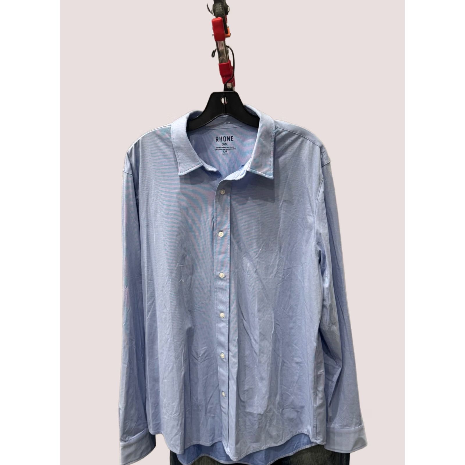 Rhone Rhone Shirt Long Sleeve Mens Large L Blue Poly SHIRT 16.5 x 35 Multicolor Size US L / EU 52-54 / 3 - 1 Thumbnail