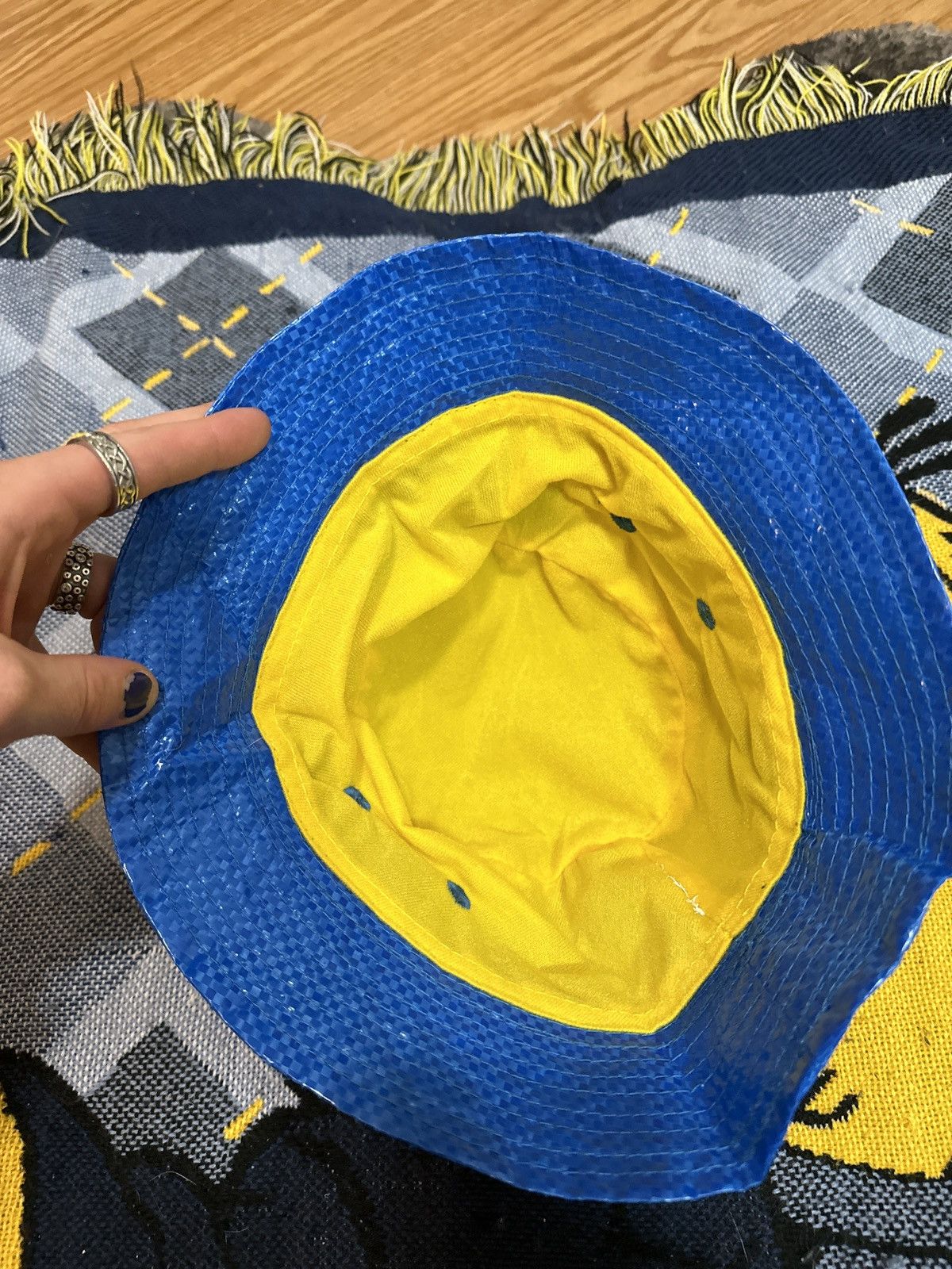 Ikea IKEA Knorva Bucket Crusher Hat Blue Size ONE SIZE - 3 Thumbnail