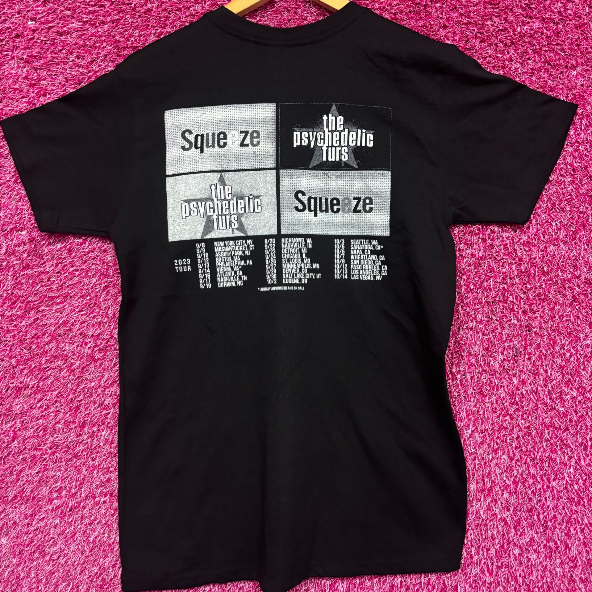 Other Squeeze and the Psychedelic Furs 2023 Tour Squeeze Tee M Size US M / EU 48-50 / 2 - 3 Thumbnail