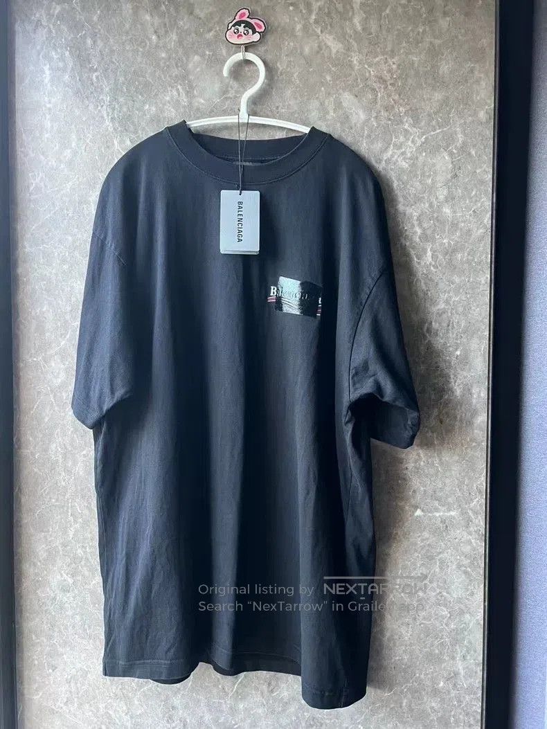 Balenciaga Coke Embroidery Short Sleeve Tee.