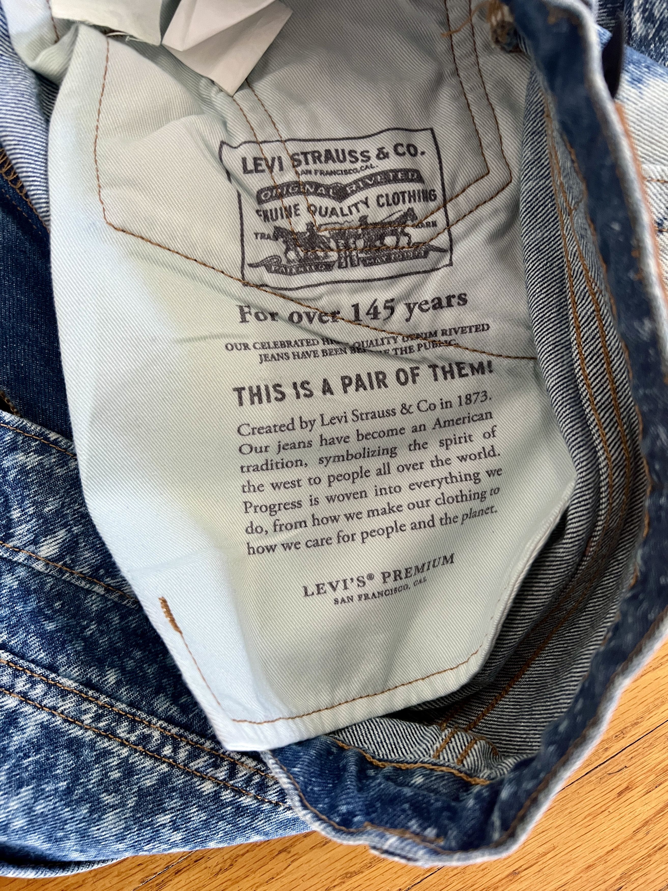Levi's Rare Acid Wash Bleached Splashed Skate Jeans Size US 32 / EU 48 - 9 Thumbnail