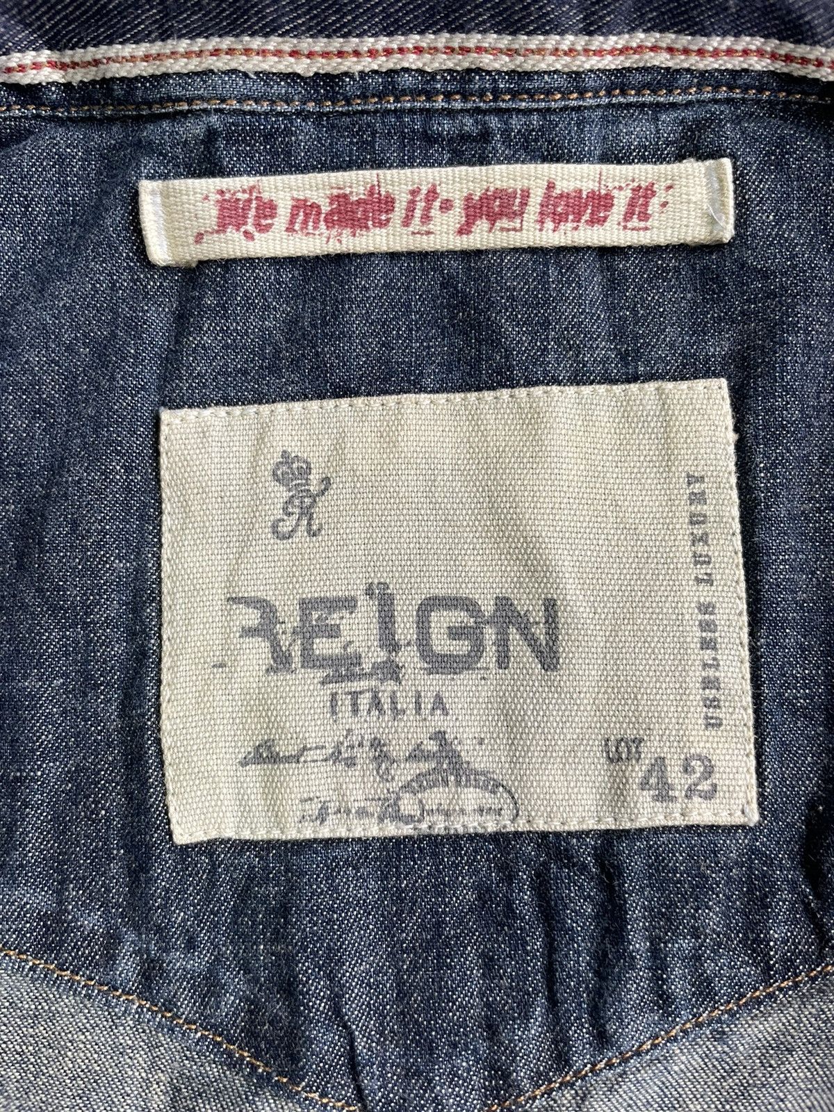 Japanese Brand Reign Italia Selvedge Western Shirt Size US L / EU 52-54 / 3 - 12 Thumbnail