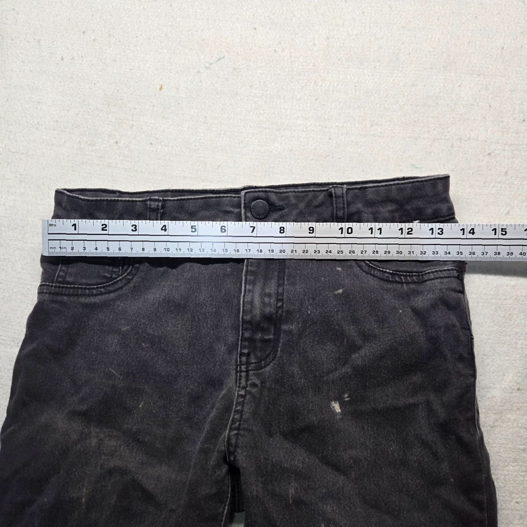 Denim & Co. Denim & Co. Black Slacks Pants Denim Adult Women's Size 8 Dress Pants, Straight Leg, Pockets, Polyester Spandex, Regular, Black, Pants, Women Size 30" / US 8 / IT 44 - 5 Thumbnail