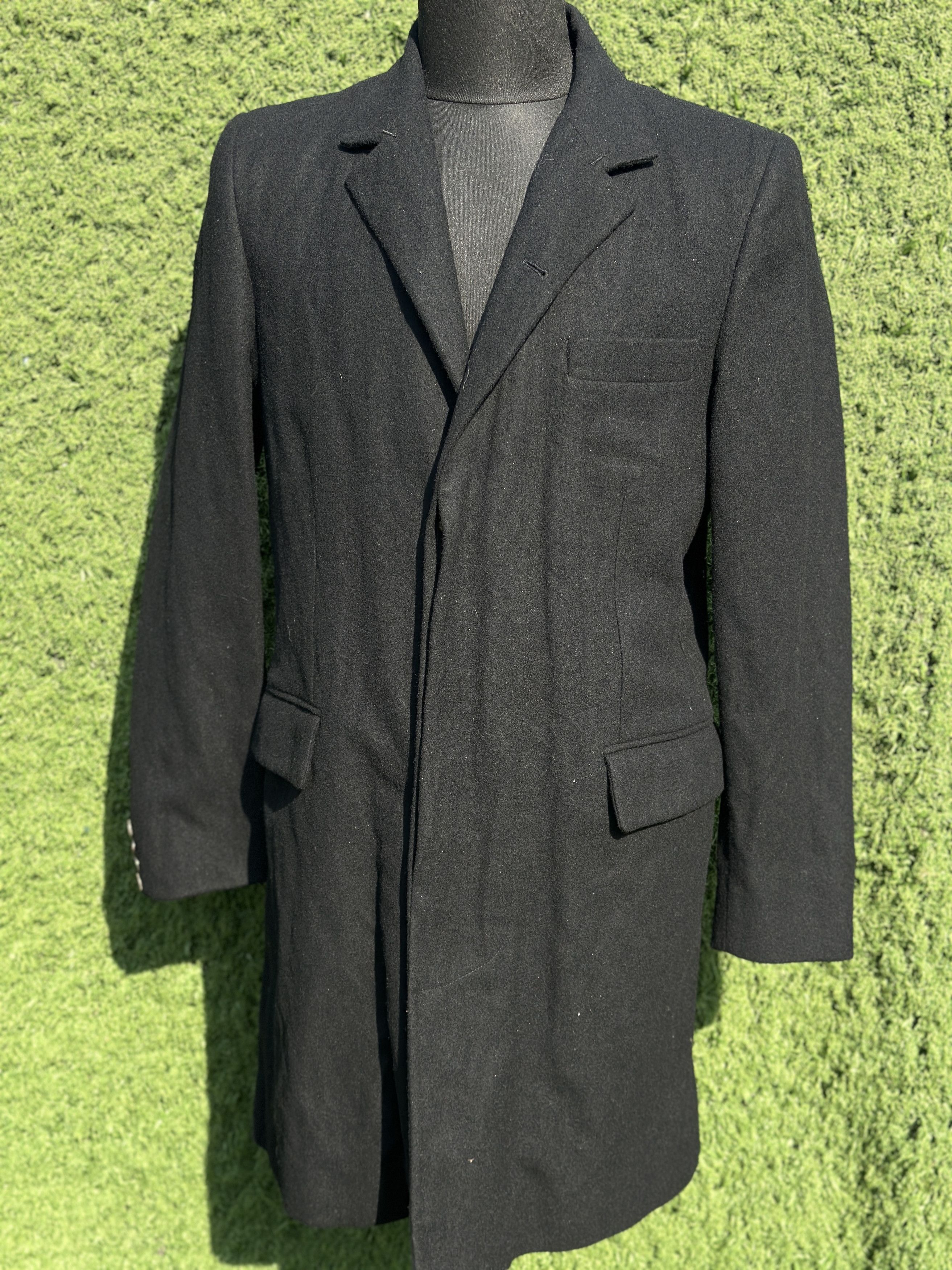 Ann Demeulemeester Ann Demeulemeester Wool Tailored Overcoat Coat Size M Size US M / EU 48-50 / 2 - 9 Thumbnail