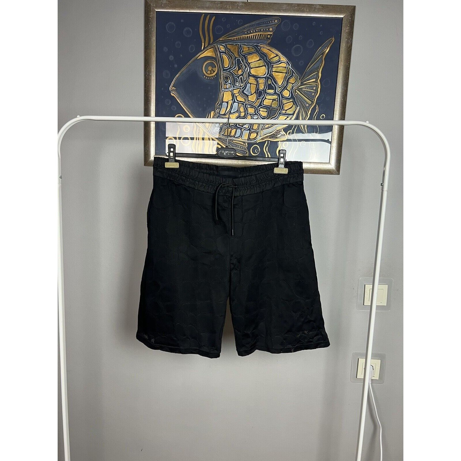 Alexander Wang × H&M MINT! Alexander Wang x H&M Black Patchwork Short Size M Size US 32 / EU 48 - 3 Thumbnail