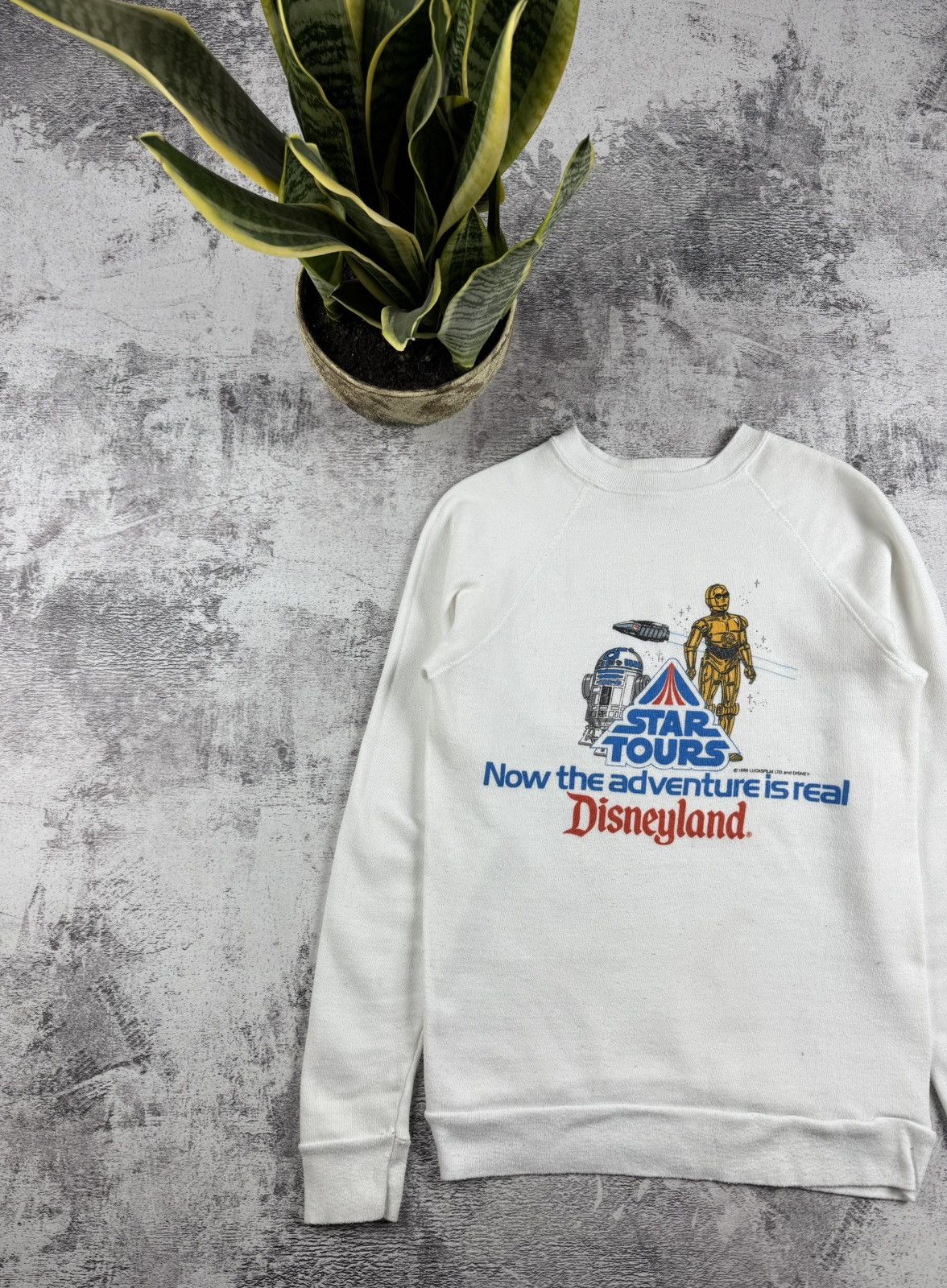 Disney VERY RARE Disney Star Wars 1986 Sweatshirt Hoodie Pullover Size US S / EU 44-46 / 1 - 2 Thumbnail
