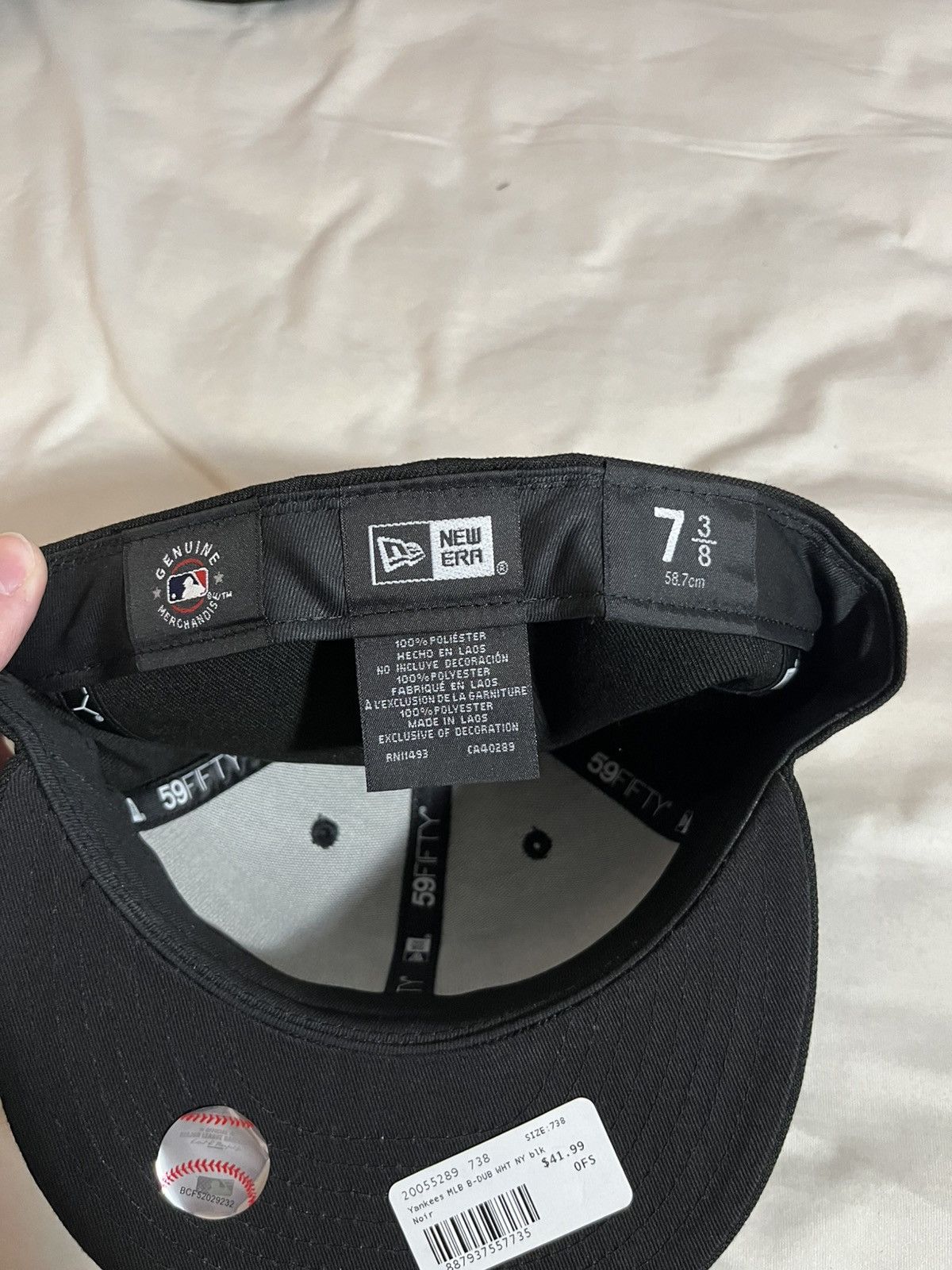 New York Yankees Ny yankees fitted hat 59fifty size 7 3/8 Size ONE SIZE - 5 Thumbnail