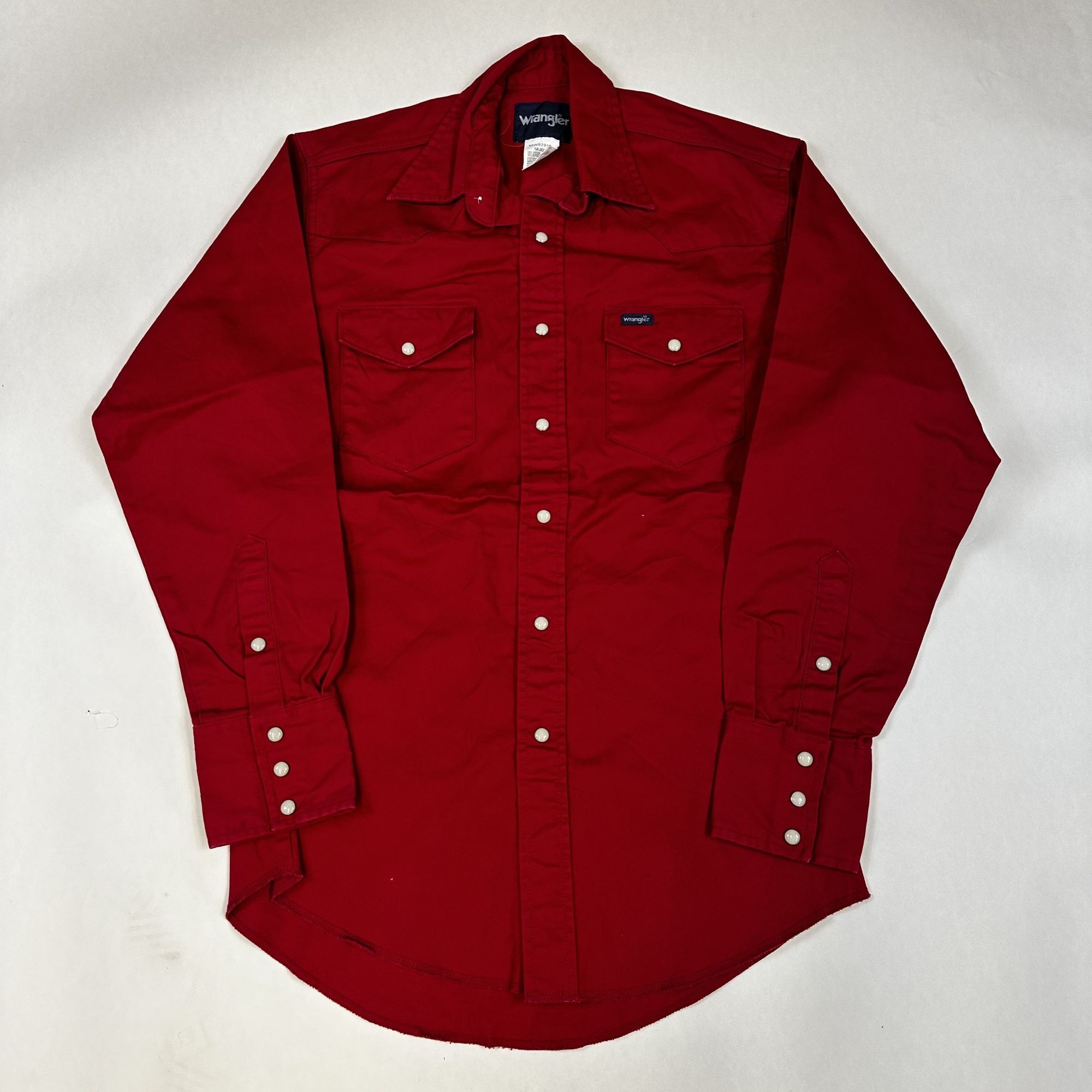 Wrangler Wrangler Mens Red Western Shirt 14.5 X 33 Long Sleeve Button Size US S / EU 44-46 / 1 - 1 Thumbnail
