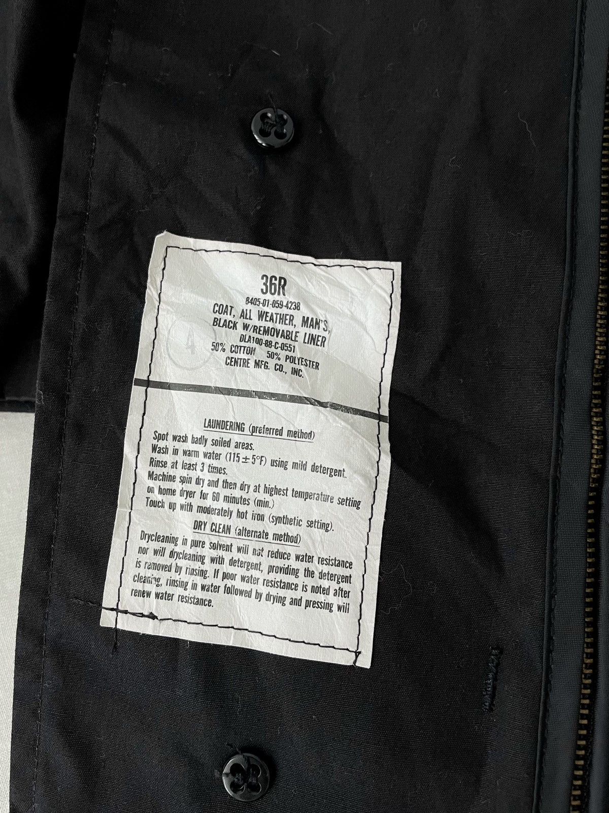 Vintage Vtg US Army Coat All Weather Removable Liner Parka Size US S / EU 44-46 / 1 - 7 Thumbnail
