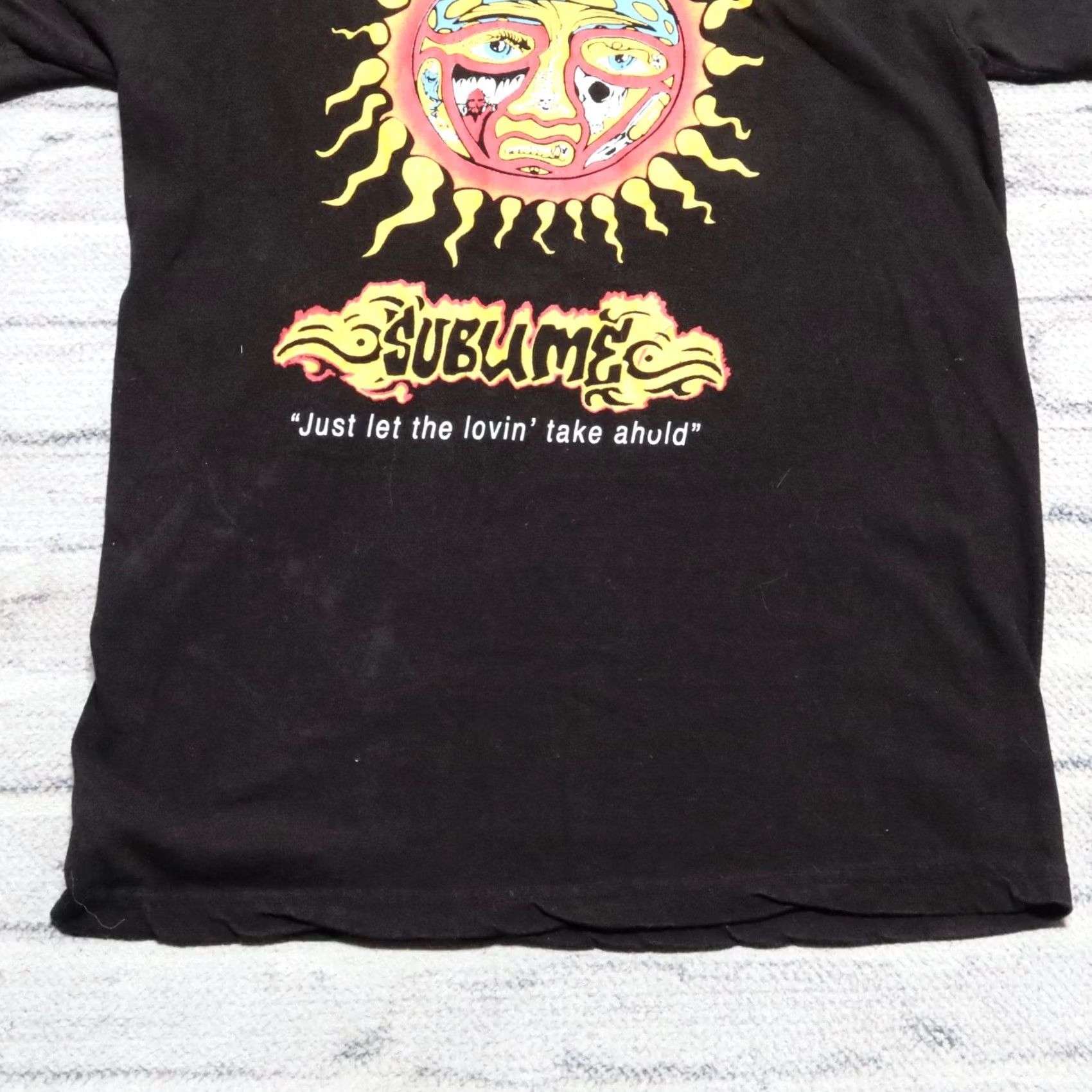Vintage VINTAGE Sublime Band Shirt Flaming Lotus Men M Black Rock Tour Size US M / EU 48-50 / 2 - 2 Thumbnail