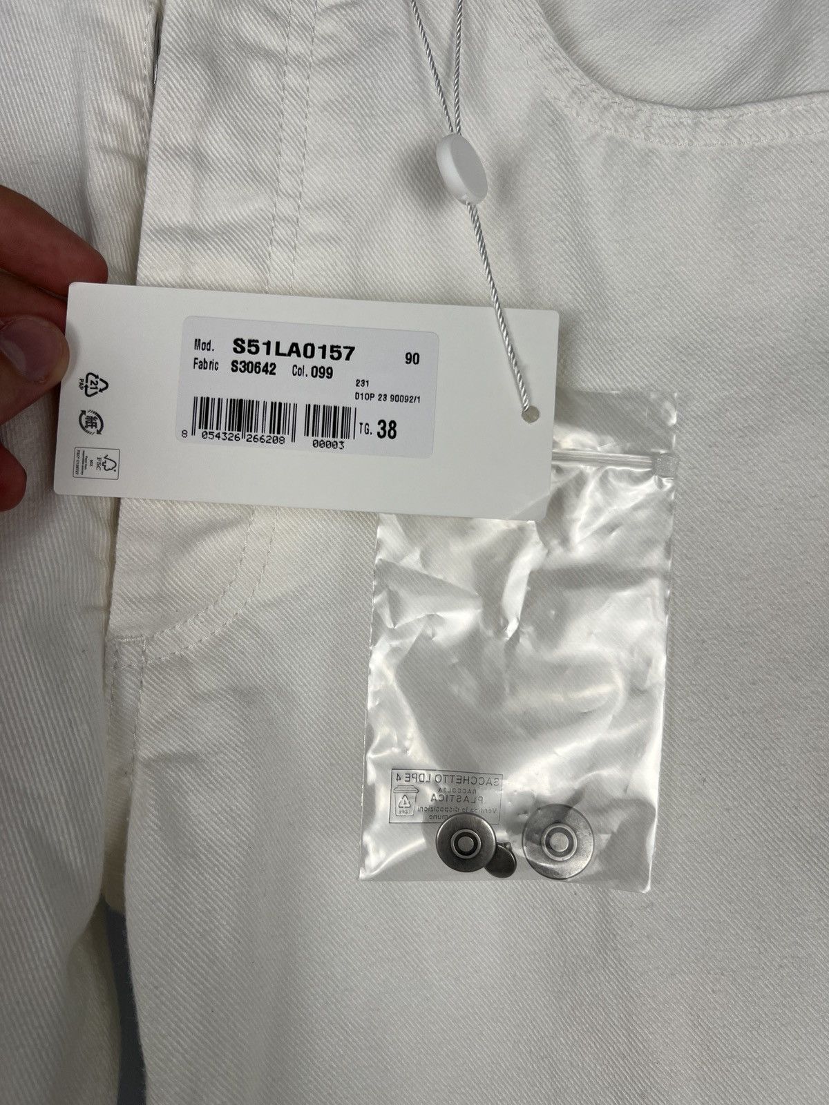 Maison Margiela White Maison Martin Margiela jeans (new with tags) Size 27" / US 4 / IT 40 - 6 Thumbnail