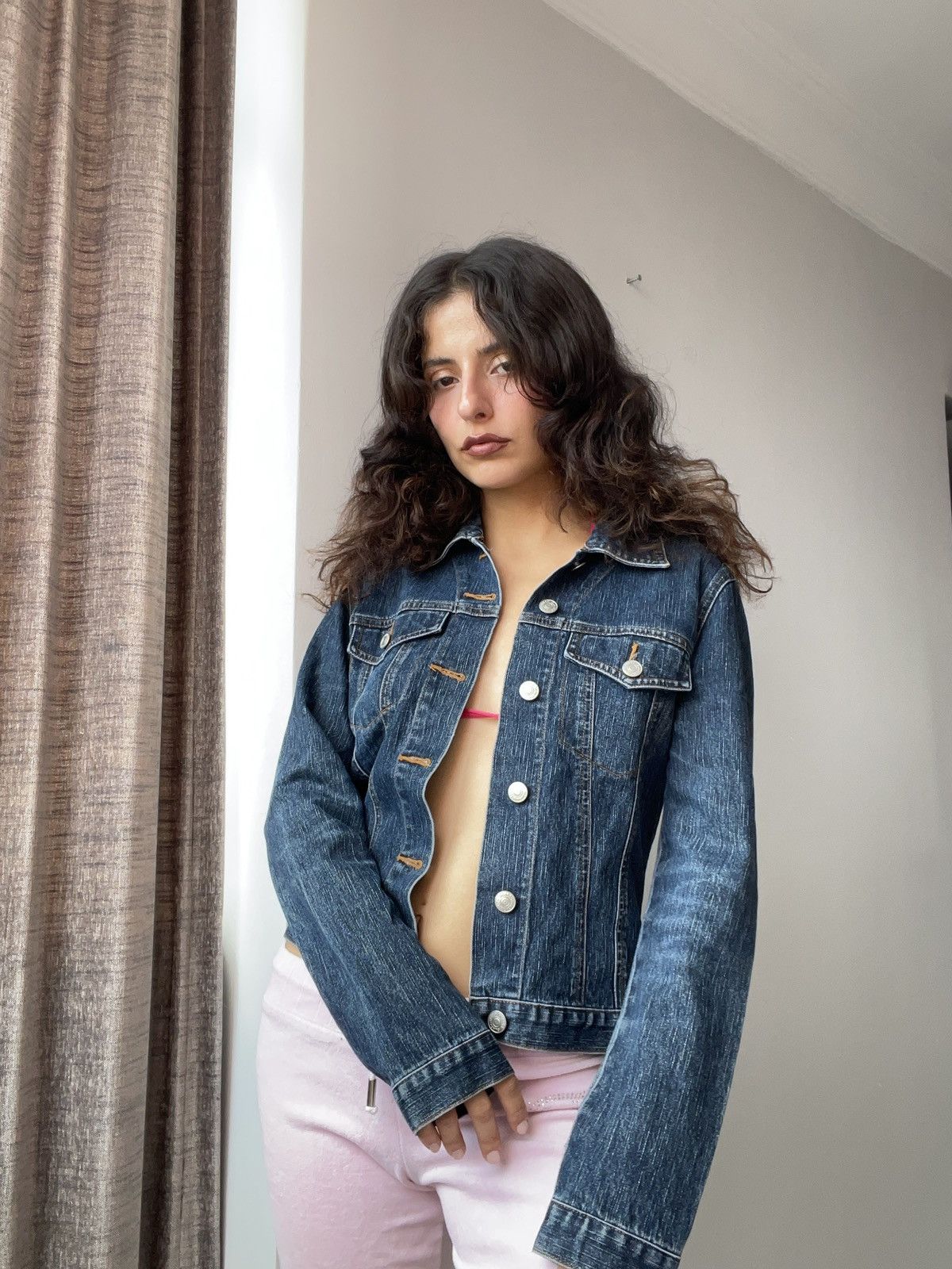 Vintage y2k denim jacket Size S / US 4 / IT 40 - 2 Thumbnail