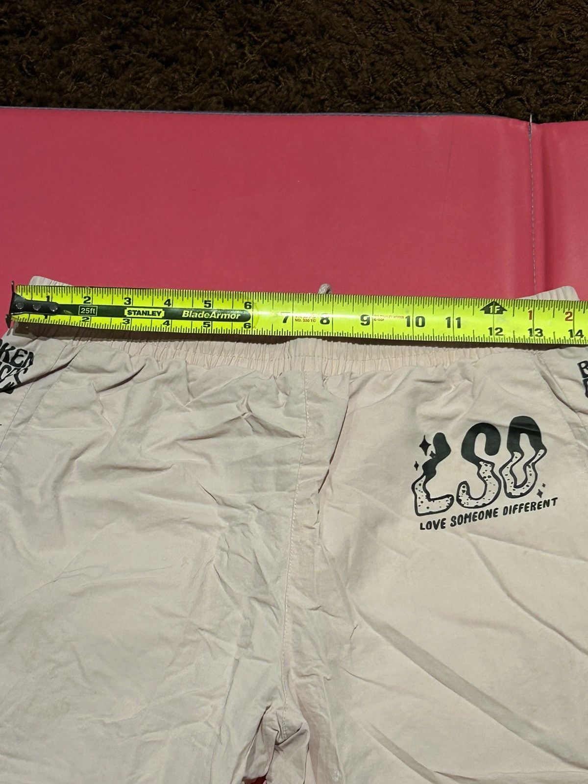 Broken Promises Co. BROKEN PROMISES ‘LSD’ Love Someone Differently PINK PANTS Size US 32 / EU 48 - 8 Thumbnail