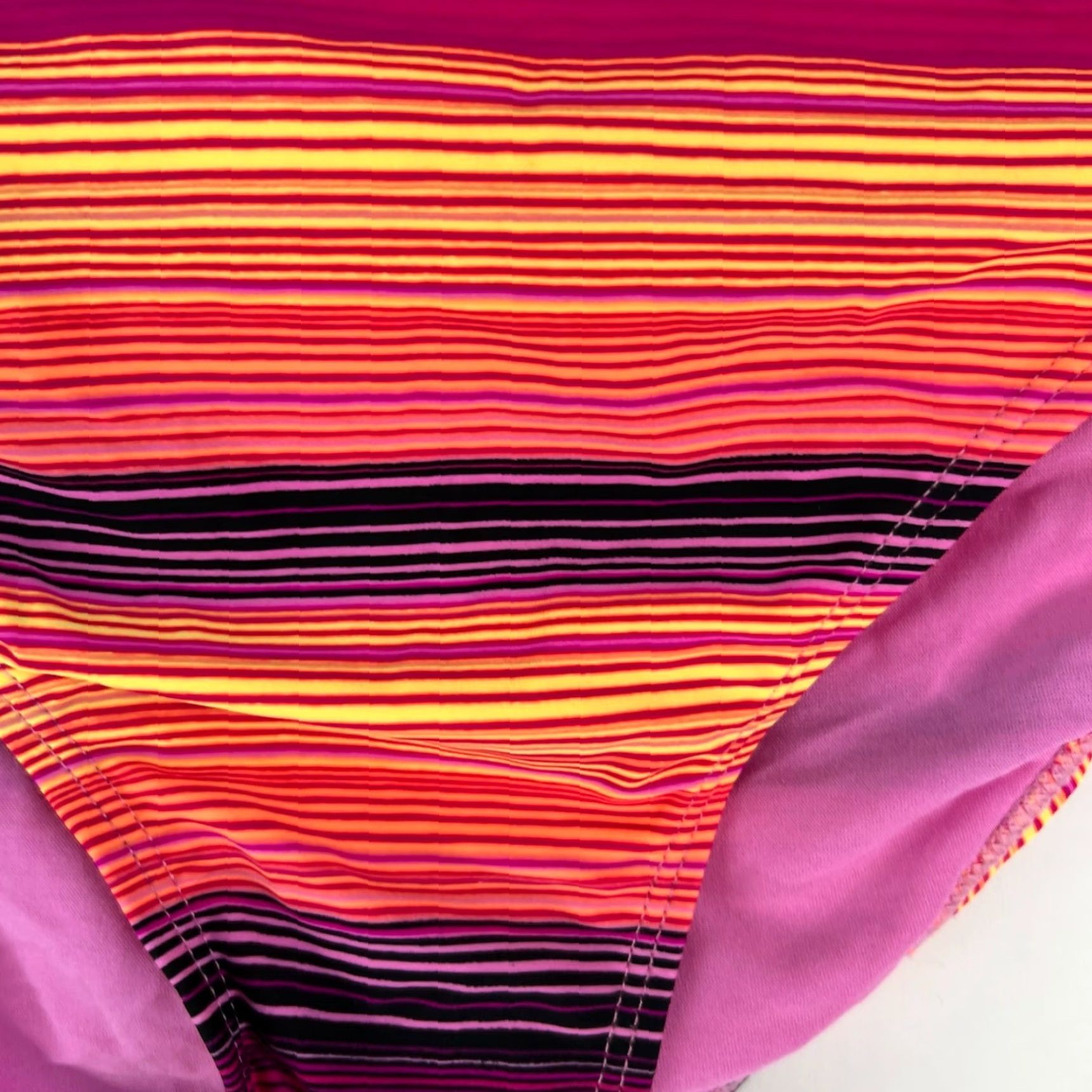 Vintage MUDD New Womens Stripe Hipster Swim Bottom Bikini Orange XL Size Small Length: 0 Size 40" / US 18 - 3 Thumbnail