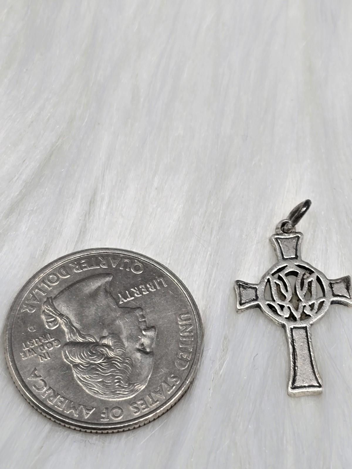 Other James Avery Retired Silver Holy Celtic Cross with Dove Size ONE SIZE - 5 Thumbnail