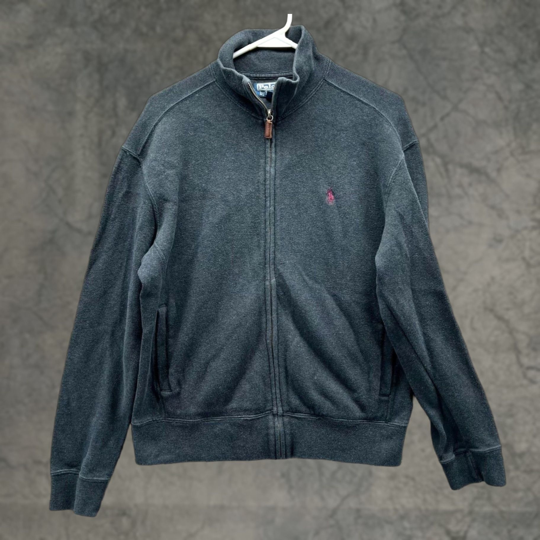 Polo Ralph Lauren VINTAGE Polo Ralph Lauren Sweater Mens Small Black Full Zip Jacket Fleece Pony Size US S / EU 44-46 / 1 - 1 Thumbnail