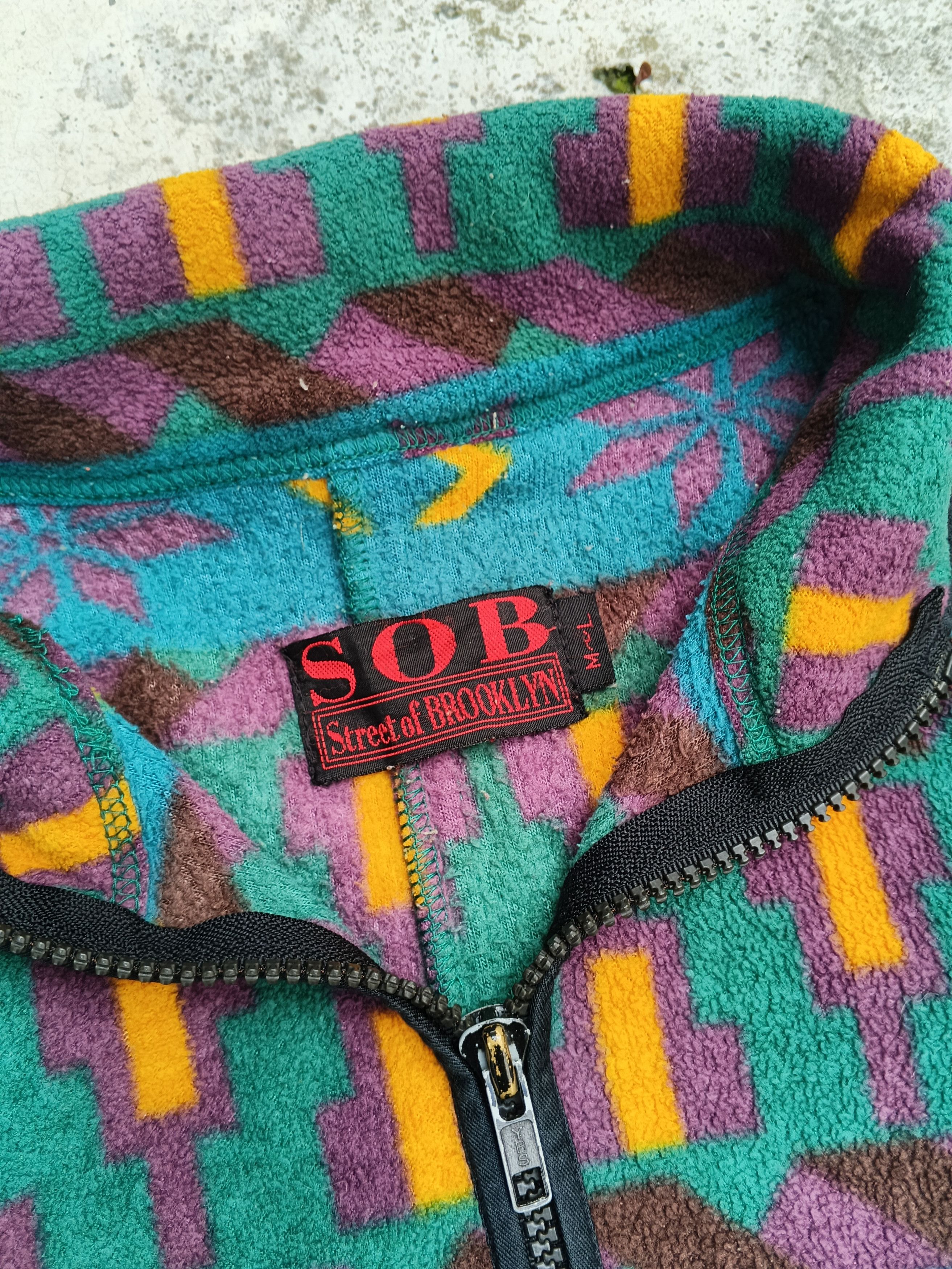 Vintage Vintage 90s Woolrich Street Of Brokolyn Fleece Jacket Size L Size US L / EU 52-54 / 3 - 4 Thumbnail