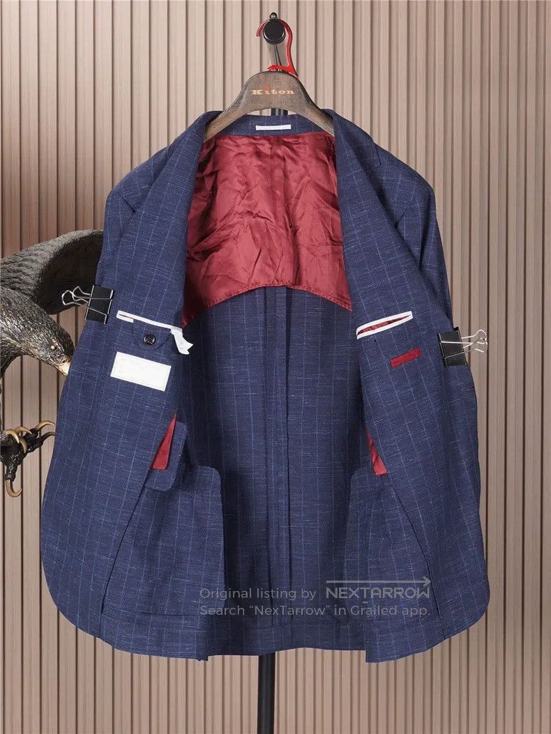 Brunello Cucinelli Brunello Cucinelli Spring/Summer Single Breast Suit Size 50L - 2 Thumbnail