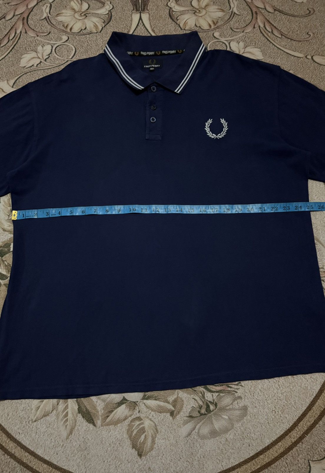 Designer FRED PERRY Big Logo Over Size Polo Tee Size US XXL / EU 58 / 5 - 10 Thumbnail