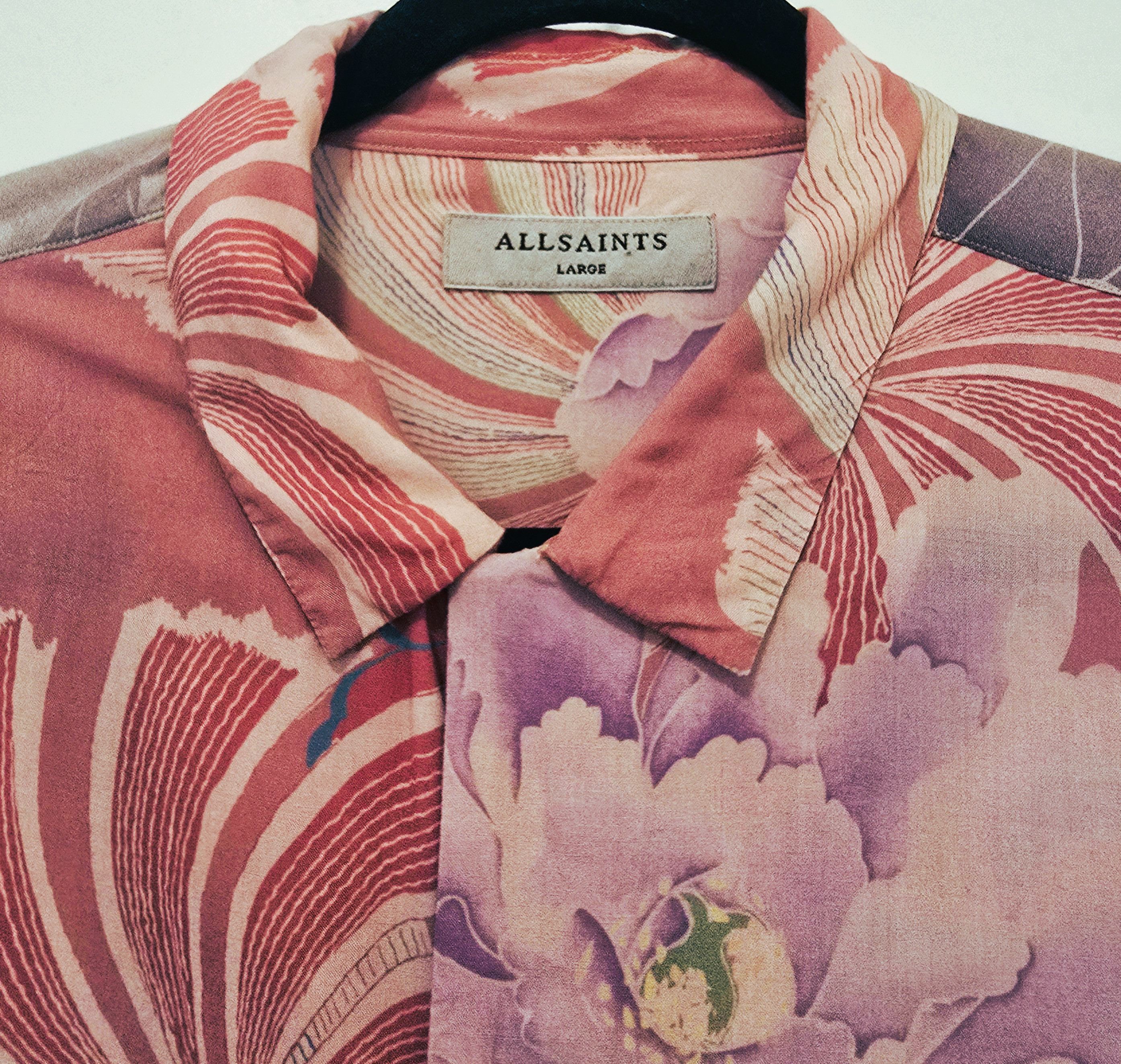 Allsaints All Saints Helix Short Sleeve Button Down Size US L / EU 52-54 / 3 - 2 Thumbnail