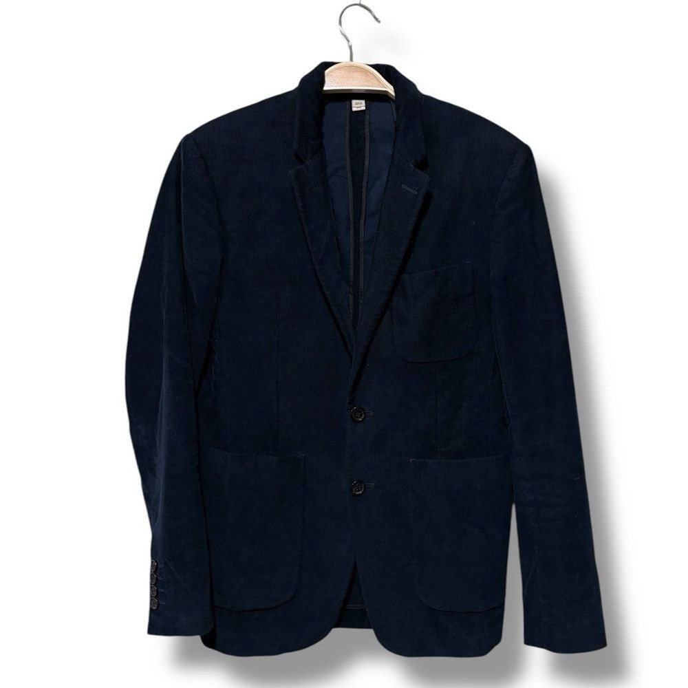 Burberry Burberry Men's Corduroy Navy Blue Blazer Jacket Size 44R Size 44R - 1 Thumbnail