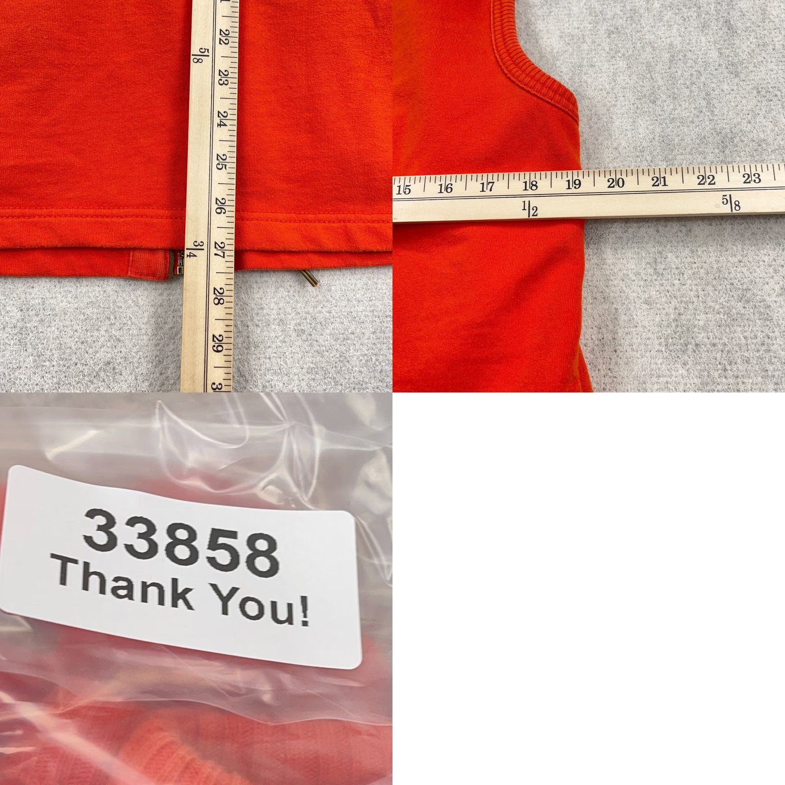Ralph Lauren VINTAGE Lauren Ralph Lauren Vest Women Large Orange Full Zip Utility Field Crest LRL VTG Size L / US 10 / IT 46 - 8 Thumbnail