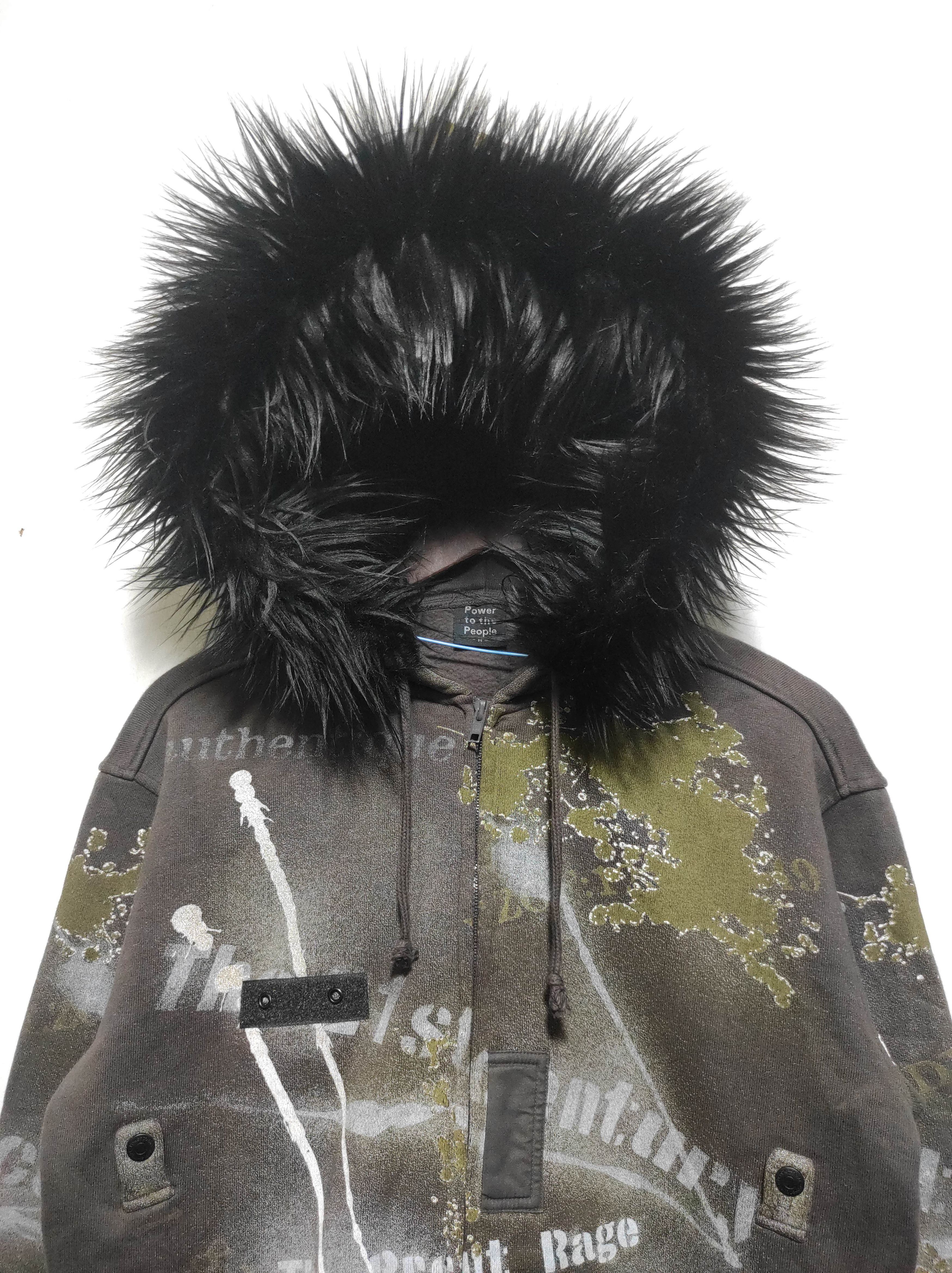 Hysteric Glamour Power to the People Zip Fur Hoodie Heavy i6w9 LGB style Size US M / EU 48-50 / 2 - 4 Thumbnail