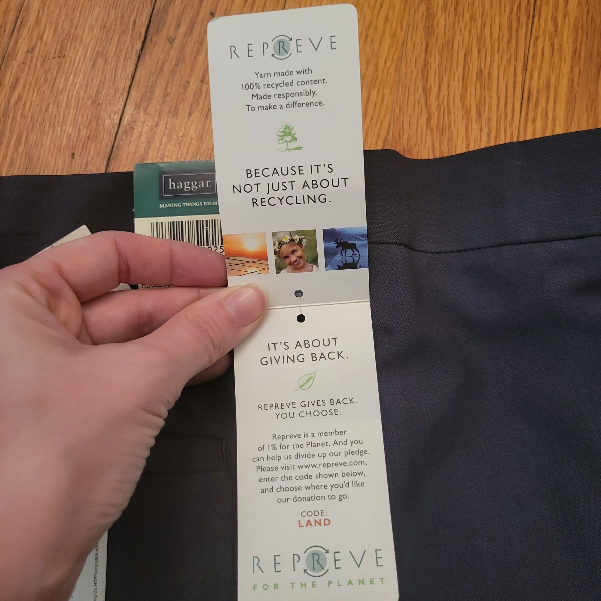 Haggar Haggar Repreve Stria Smart Fiber Dress Pants 42x32 Grey Clas Size US 42 / EU 58 - 10 Thumbnail