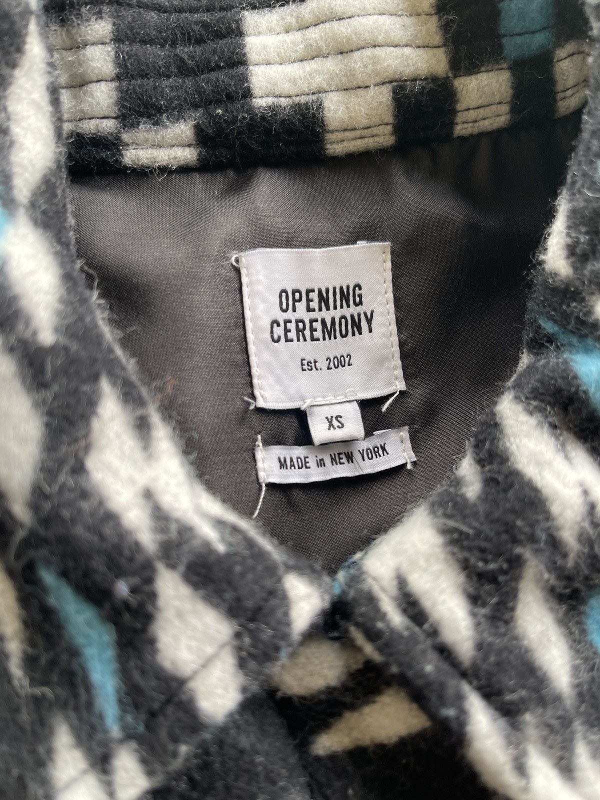 Opening Ceremony Opening Caremony Geometrical Wool Jacket Size XS / US 0-2 / IT 36-38 - 10 Thumbnail