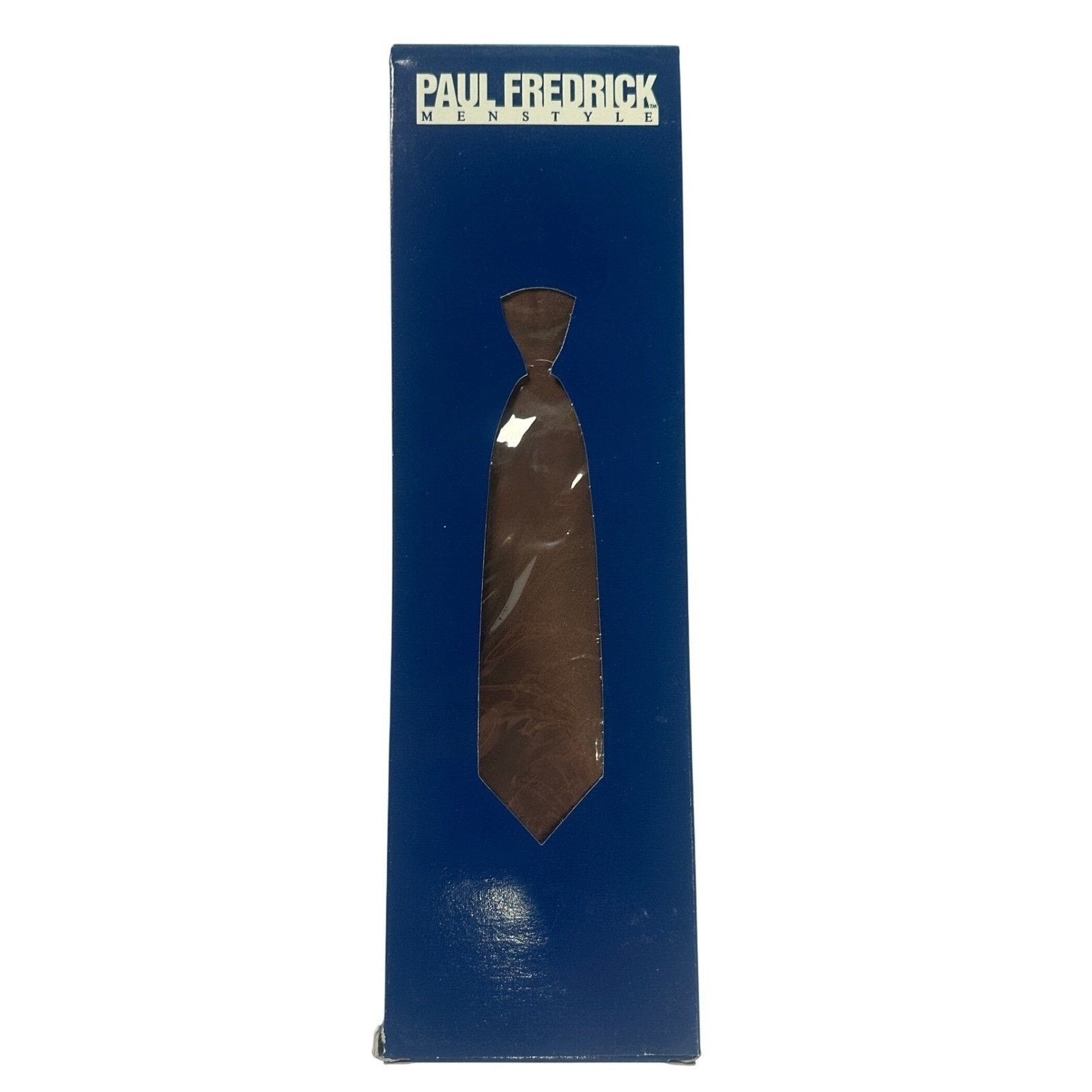 Paul Fredrick Paul Fredrick X-Long Brown Satin Silk Blend Dress Tie NWT Size ONE SIZE - 6 Thumbnail