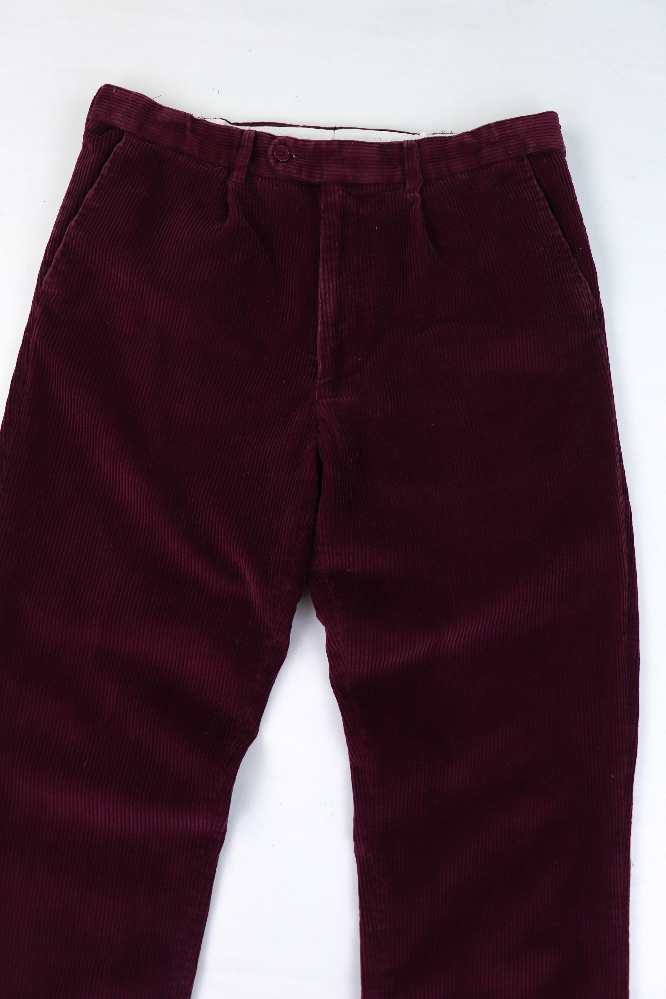 Vintage Peter Christian Gentlemen Outfitters Wine Red Corduroy Pants Size US 32 / EU 48 - 3 Thumbnail