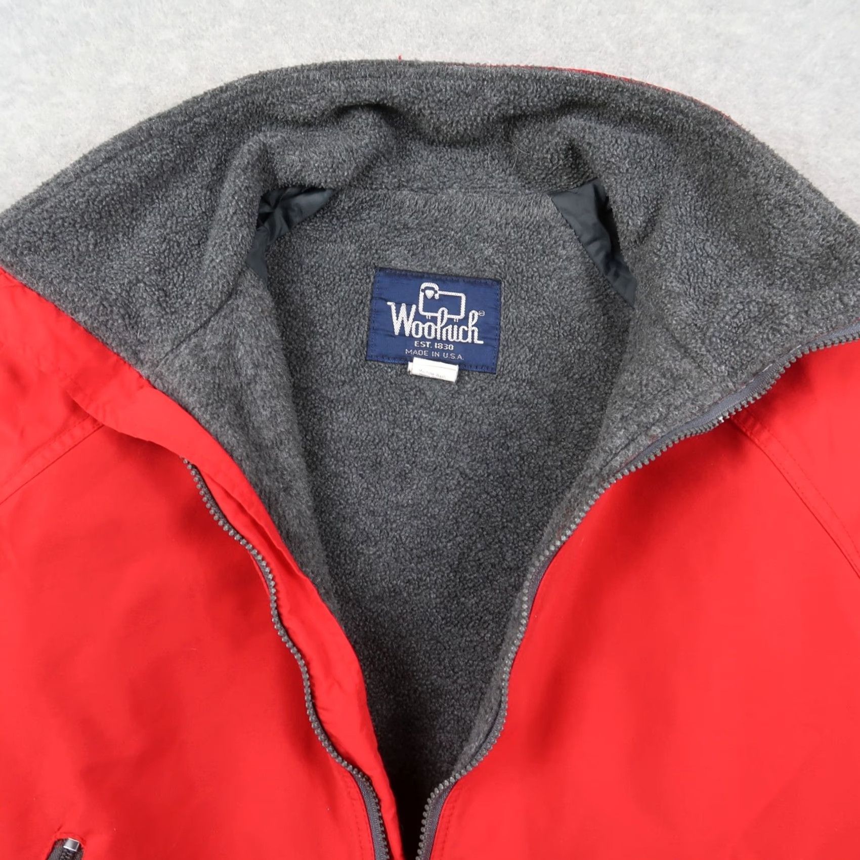 Vintage VINTAGE Woolrich Jacket Windbreaker Mens L Red Woolrich Windbreaker 90s USA Insulated Lined Zip Full Zip Pockets Logo Size US L / EU 52-54 / 3 - 6 Thumbnail