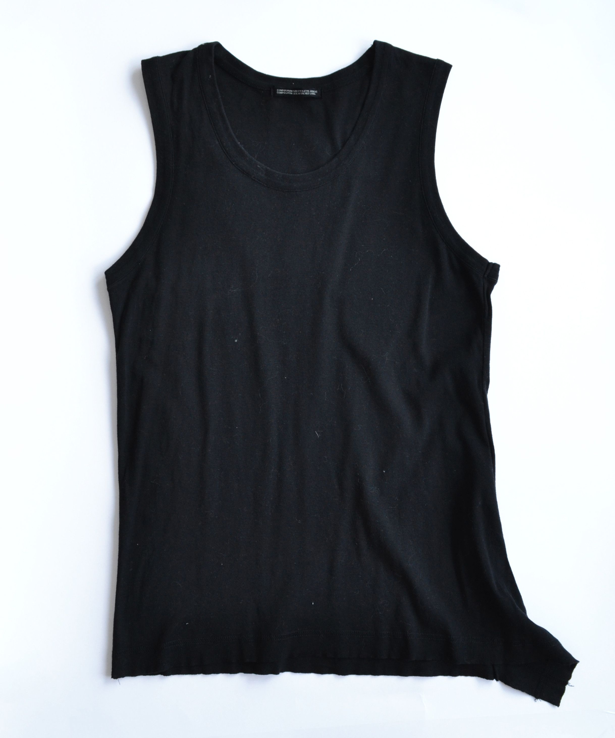 Yohji Yamamoto Yohji Yamamoto Sleeveless Asymmetrical Top Vintage Black Size US M / EU 48-50 / 2 - 1 Thumbnail