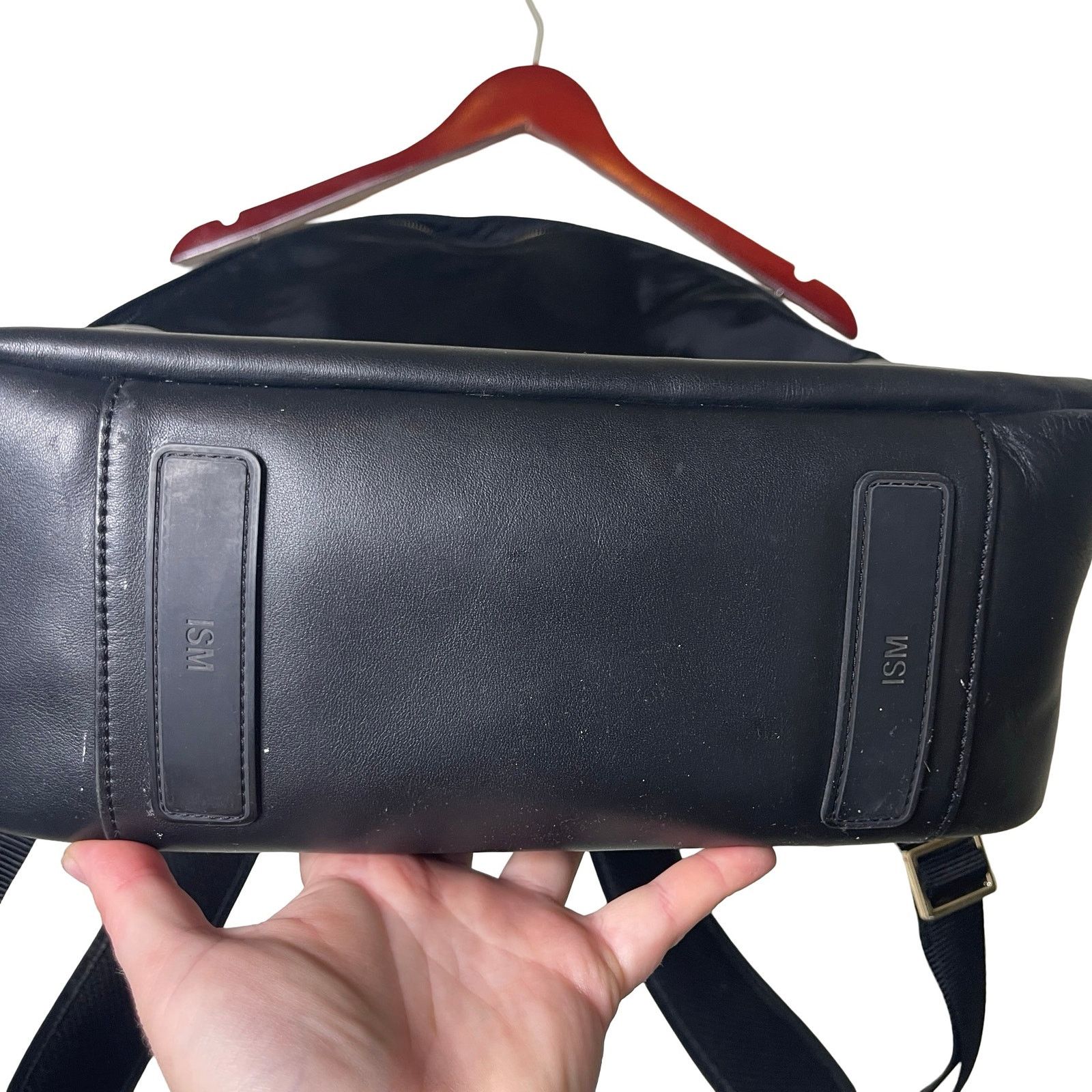 Other ISM THE BACKPACK Black Leather and Nylon Size ONE SIZE - 3 Thumbnail