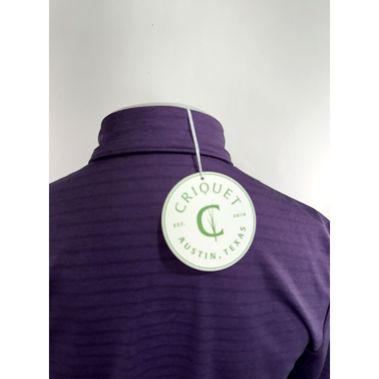 Vintage Criquet Polo Shirt - Striped Lightweight Embroidered Logo S Purple Mens Long Sleeve Size US S / EU 44-46 / 1 - 4 Thumbnail