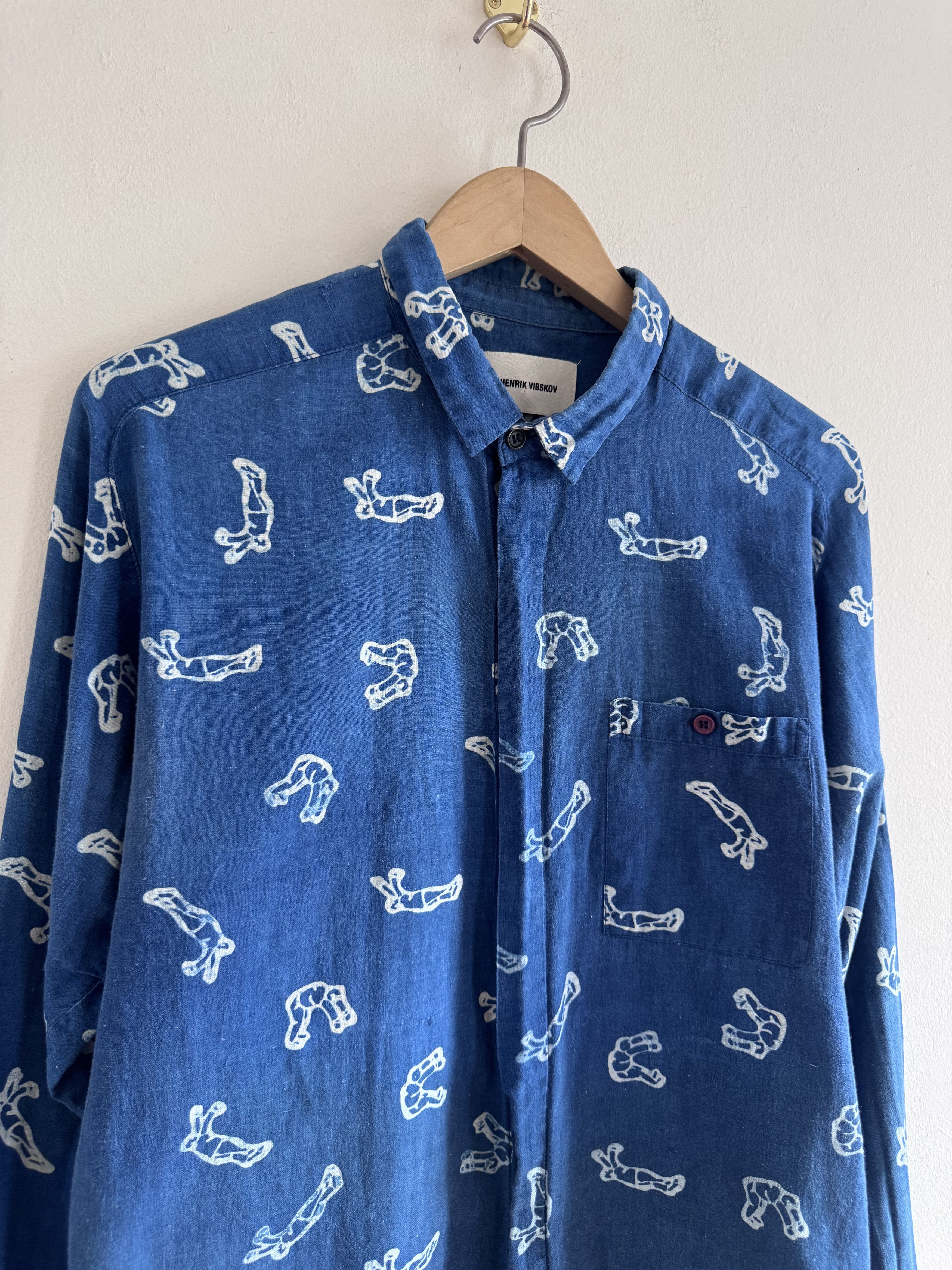 Henrik Vibskov Henrik Vibskov Printed Button Down Shirt Acrobat Graphic Size US M / EU 48-50 / 2 - 2 Thumbnail