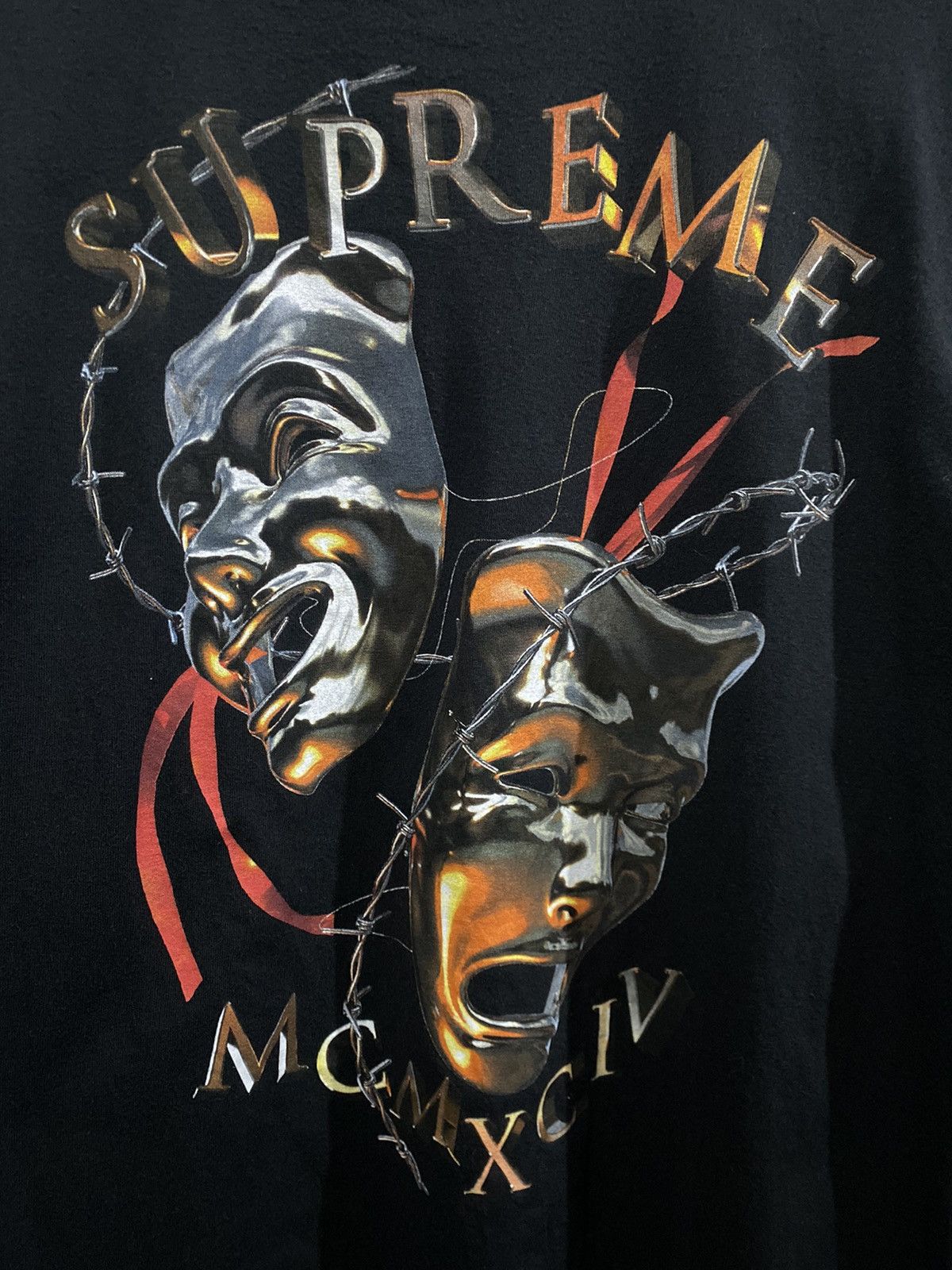 Supreme Supreme SS20 Laugh Now Mask Tee Size US M / EU 48-50 / 2 - 3 Thumbnail