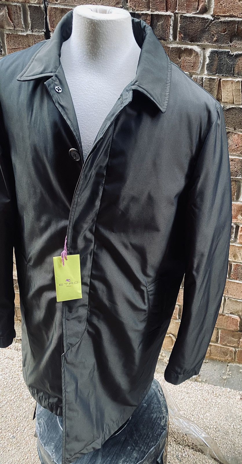 Etro Etro 🇮🇹 brown techno leather trim all season car coat 54 NW Size US L / EU 52-54 / 3 - 16 Thumbnail