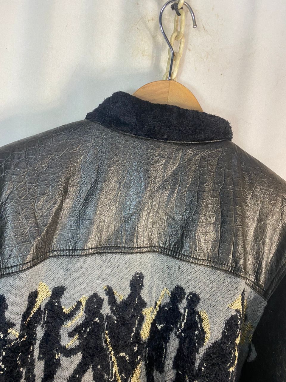 Designer × Torras Unisex🔥Torras wool/leather printed zipper jacket Size US M / EU 48-50 / 2 - 13 Thumbnail