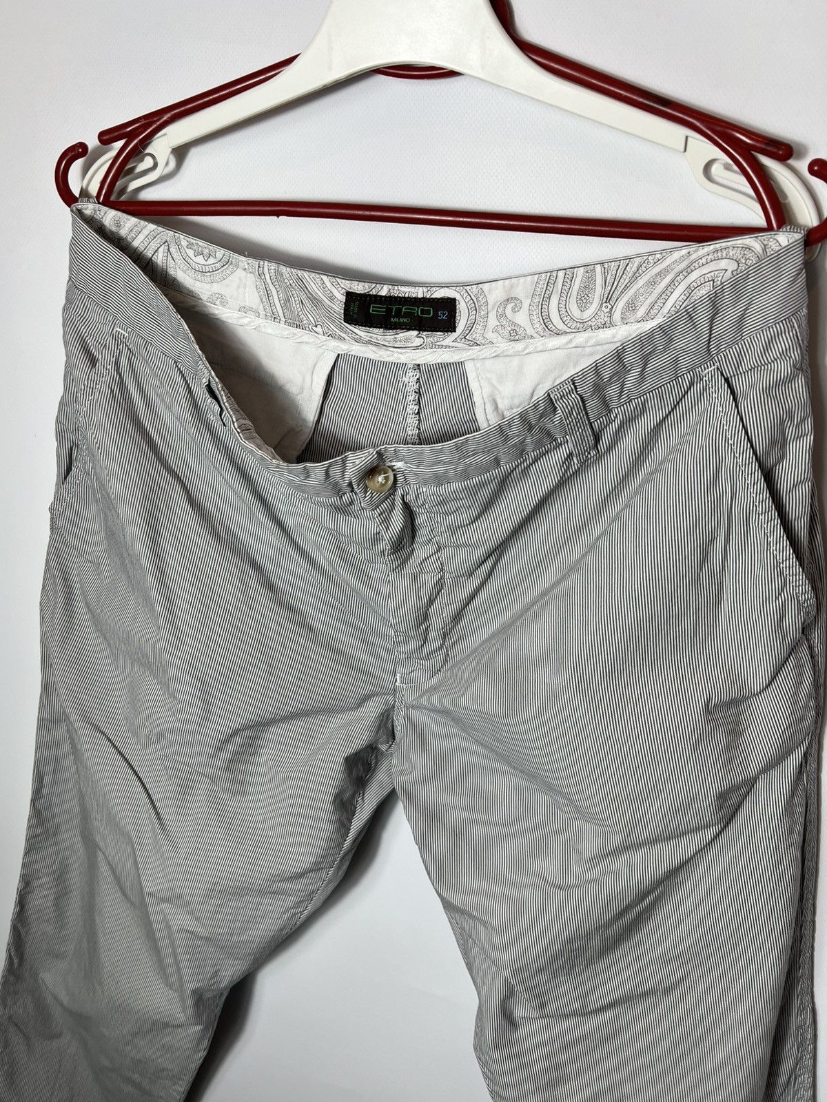 Etro Vintage luxury designer Etro Striped Pants Size It 52 Size US 34 / EU 50 - 2 Thumbnail