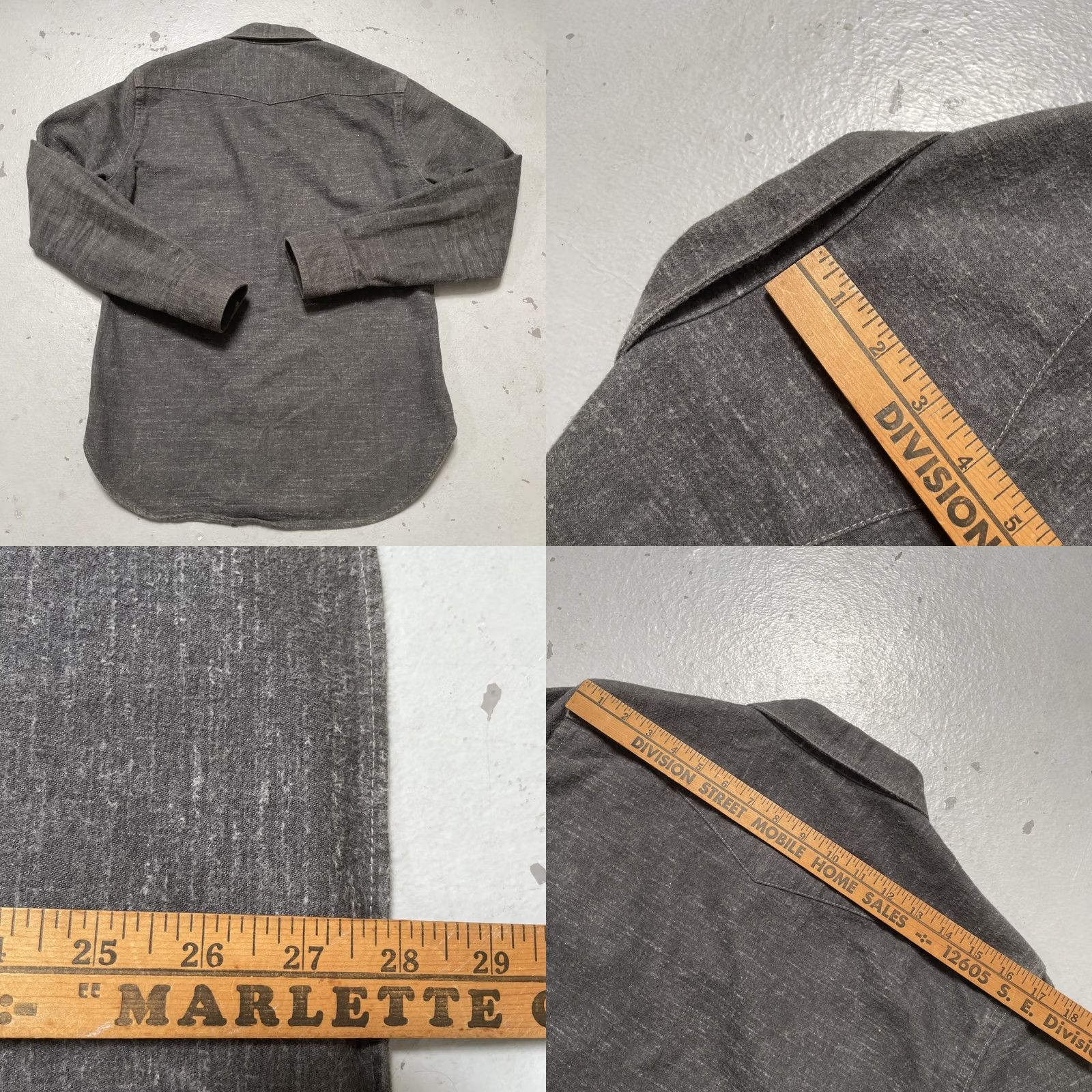 Deluxeware DeLuxeWare Rodeo Western Cotton/Wool Selvedge Snap Button Shirt Made Japan M Size US M / EU 48-50 / 2 - 8 Thumbnail