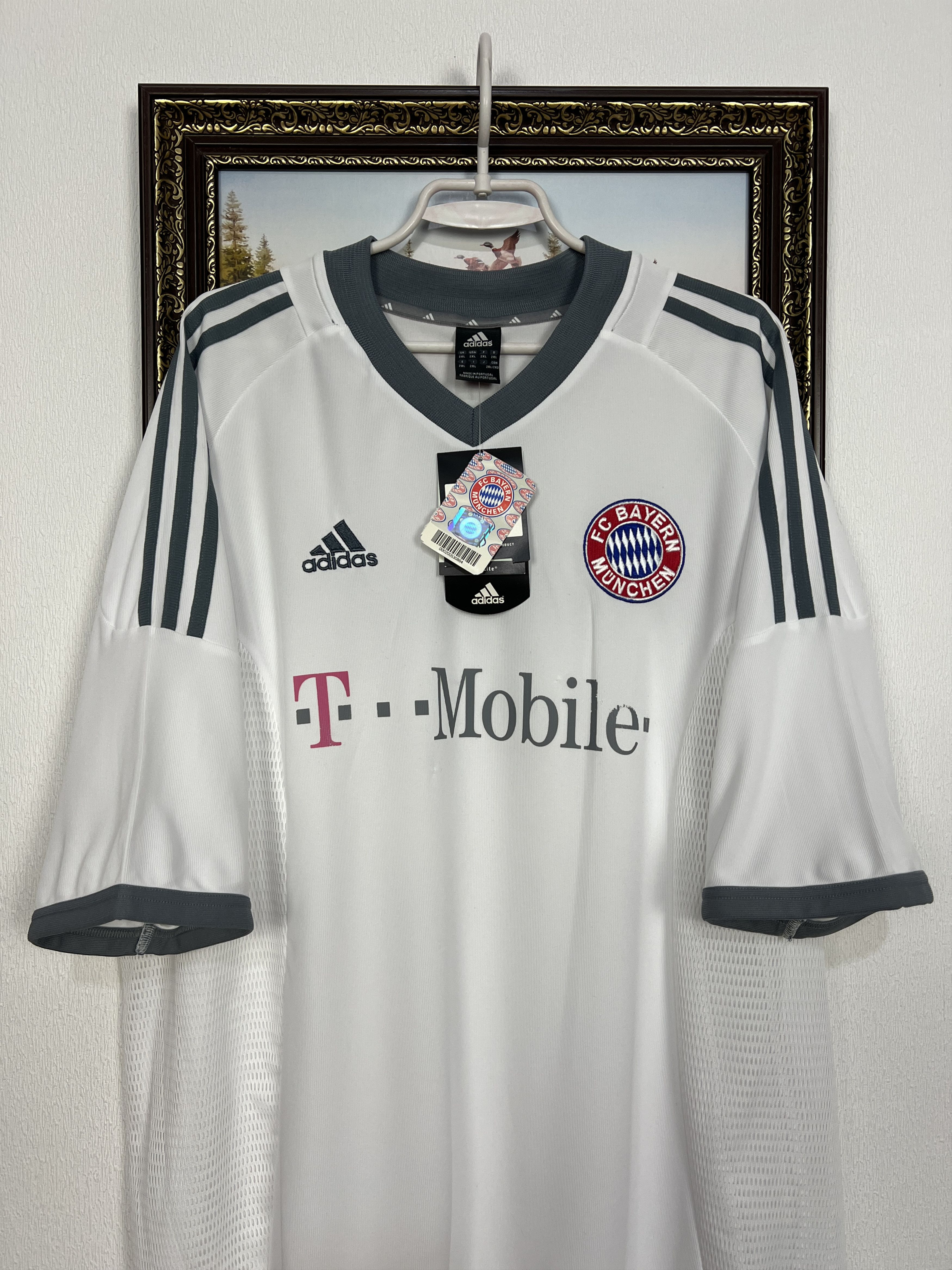 Adidas Bayern Munich Away football shirt 2002 Soccer Jersey Trikot Size US XXL / EU 58 / 5 - 2 Thumbnail