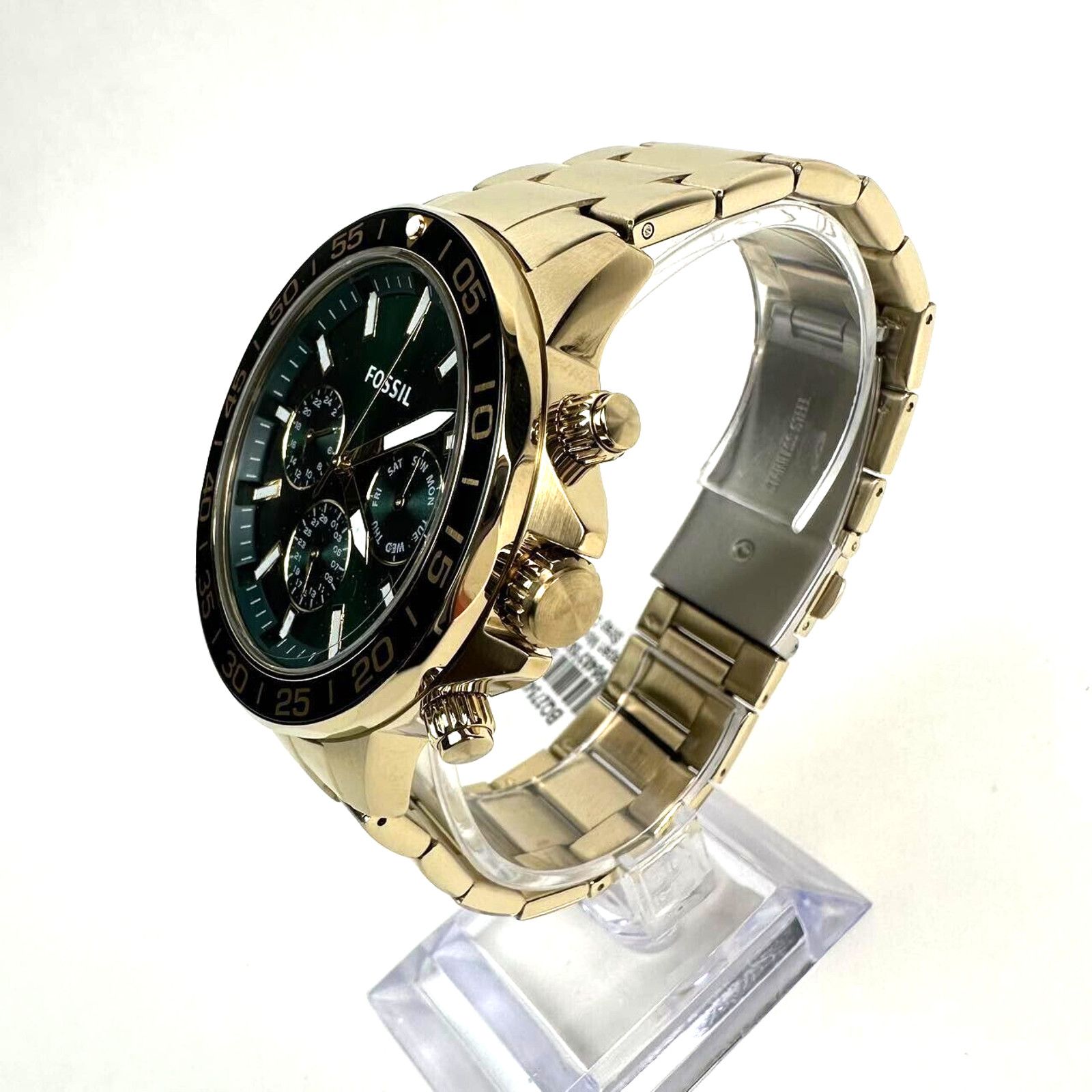 Fossil Fossil Golden Green Chronograph Stainless Steel Watch Set Size ONE SIZE - 4 Thumbnail